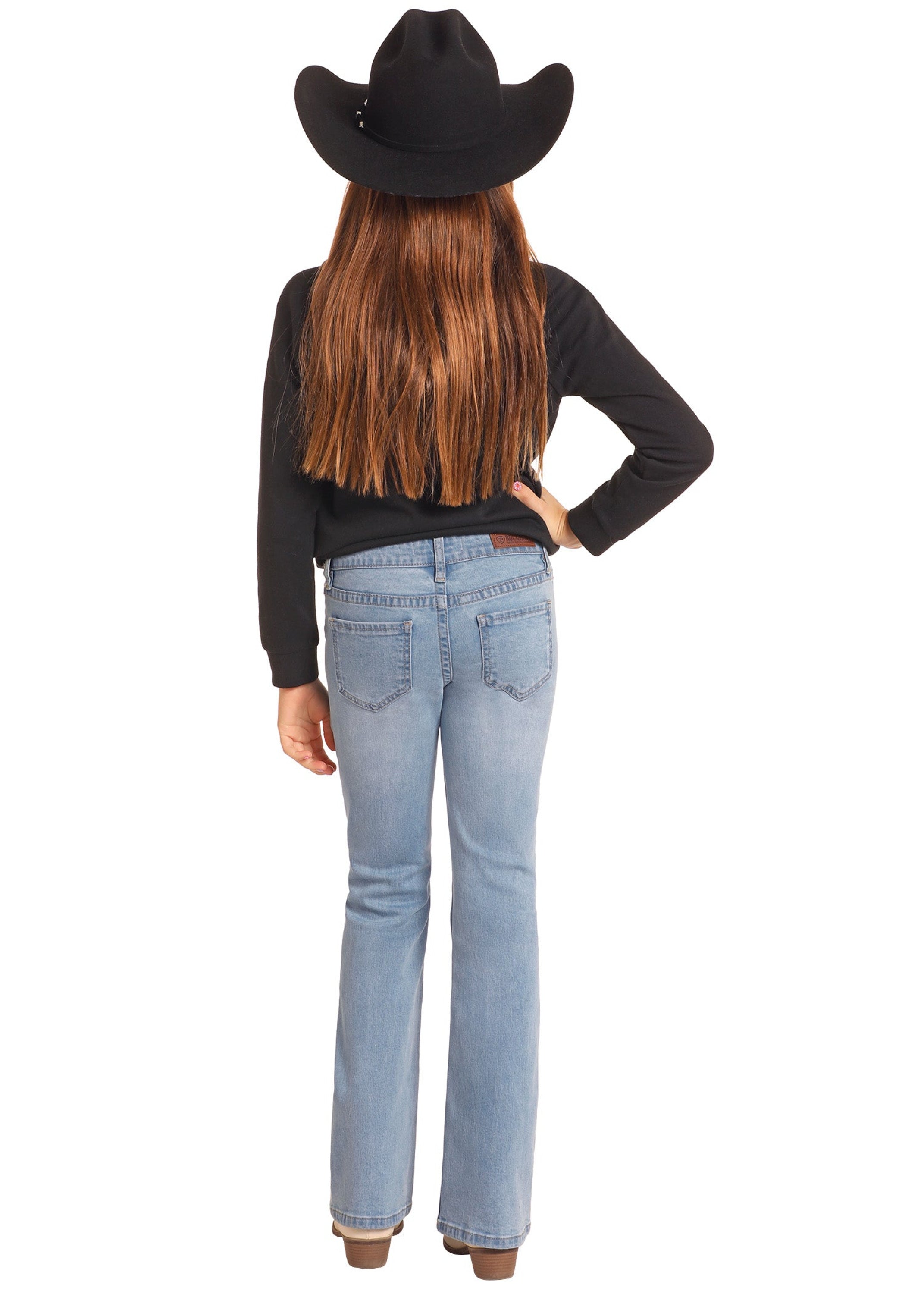 Rock&Roll Girls Detail pocket Bootcut Light Wash BG4MD04766 NIÑOS