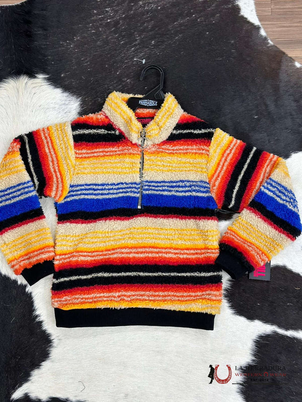 Sudadera Rock & Roll Girls Naranja con Rayas Serape RRGT91R0BW