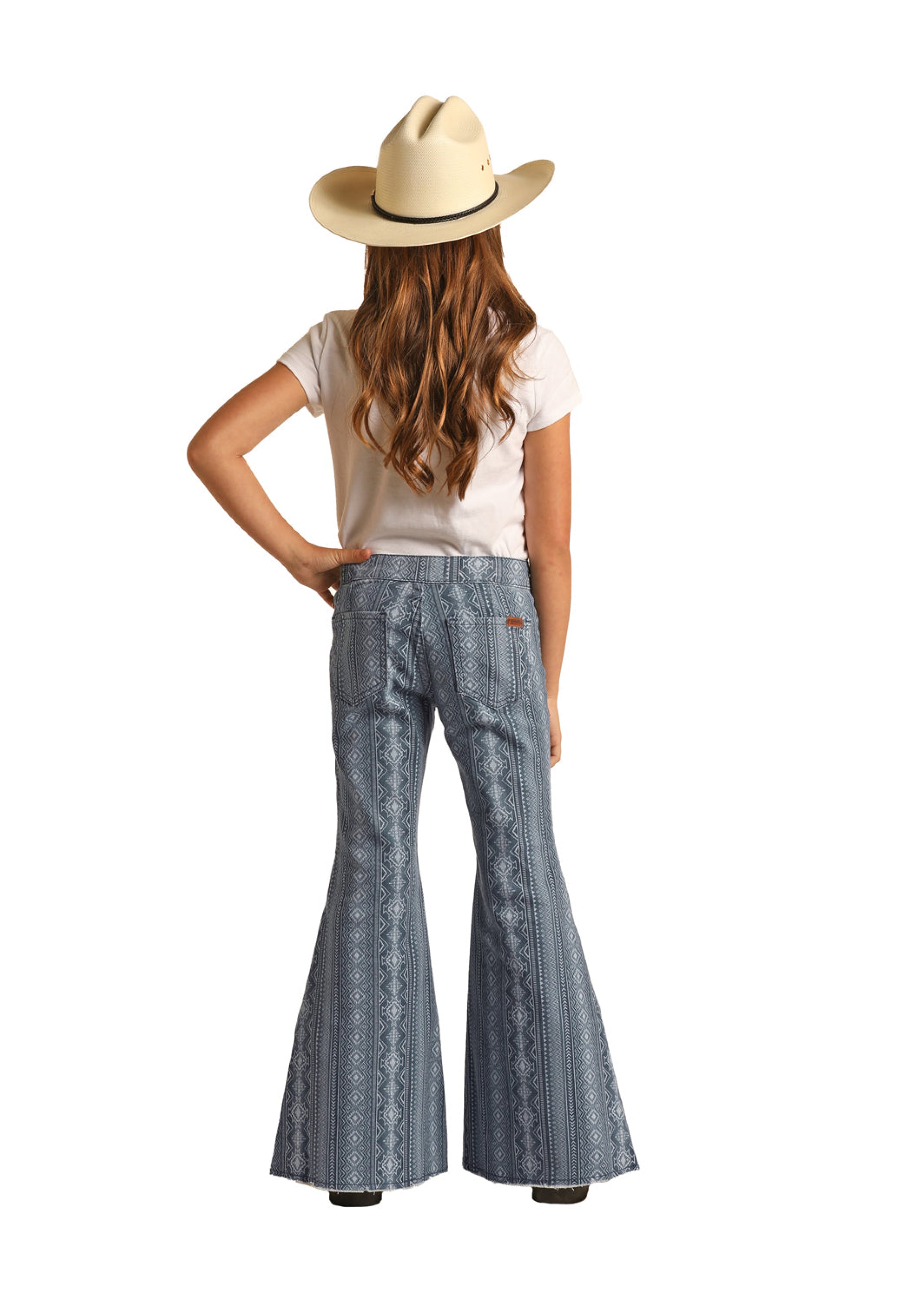 ROCK&ROLL GIRLS SKY BLUE ARIZONA BLUE AZTEC BELL BOTTON RRGD7PR0RV NIÑOS