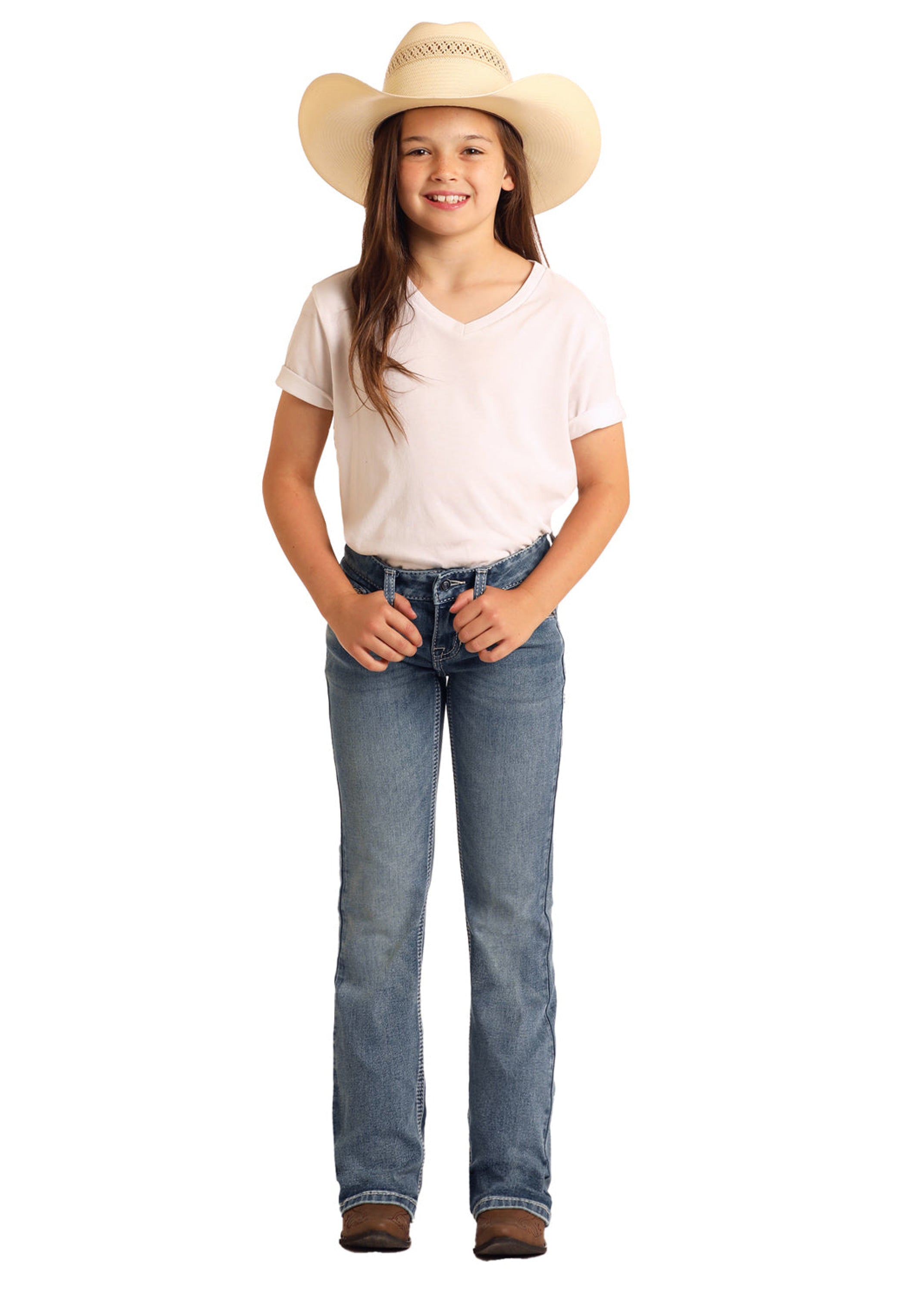 Rock&Roll Girls STEER HEAD EMB BOOT MEDIUM VINTAGE BG4MD06026 NIÑOS