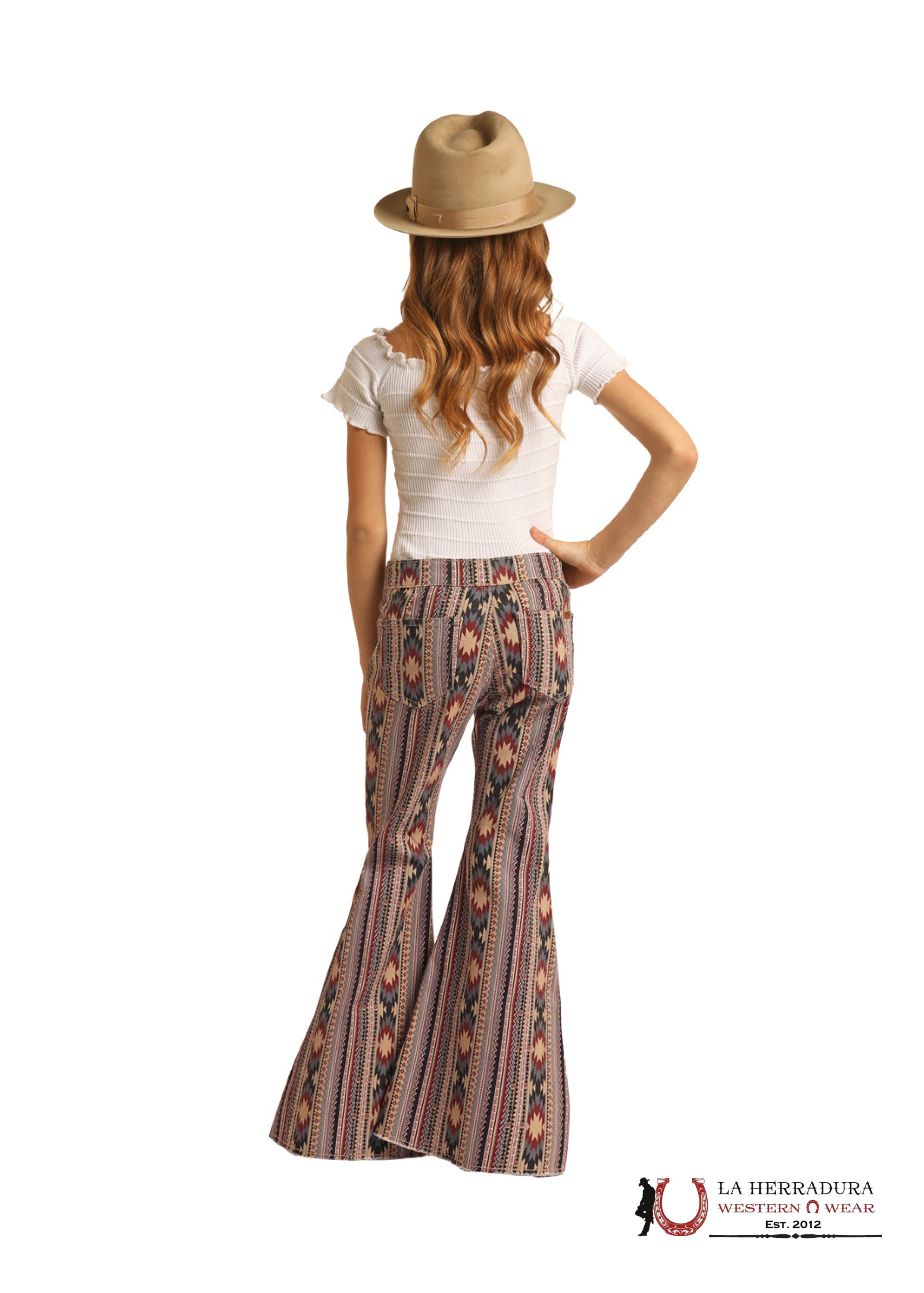 ROCK&ROLL GIRLS TAN AZTEC BELL BOTTOM RRGD7PRZR6 NIÑOS