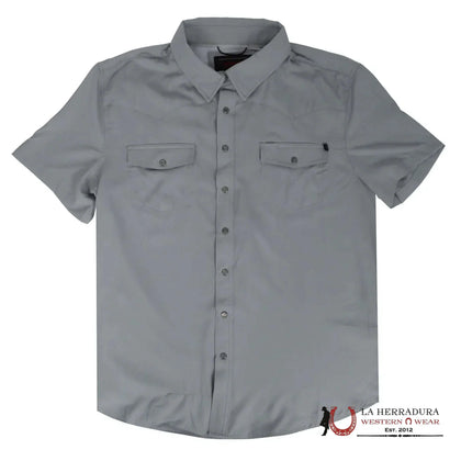 ROCK&ROLL GREY TEK SOLID RIPSTOP SNAP SHIRT SLEEVE