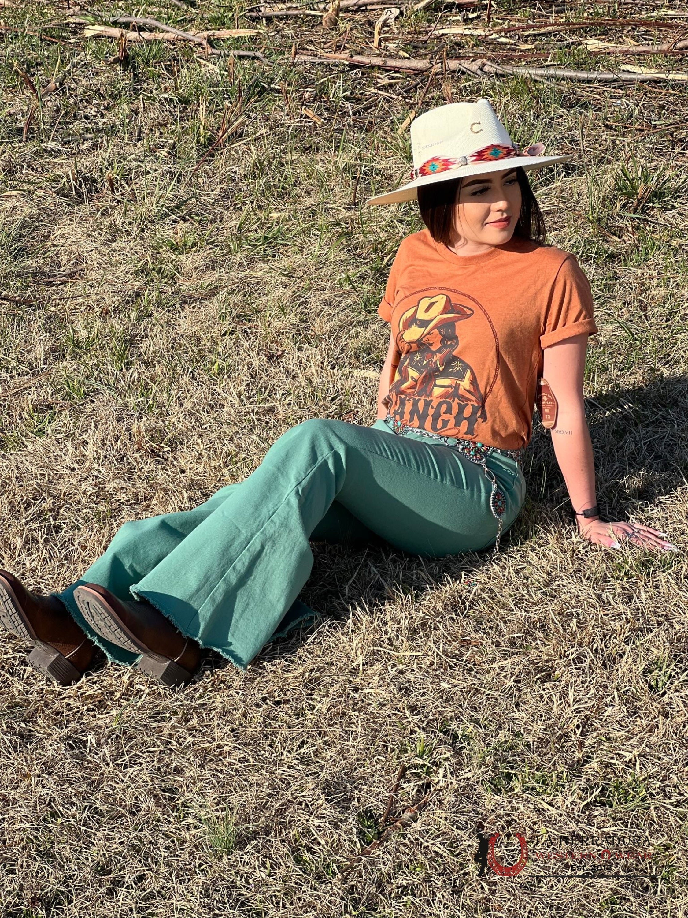 Jeans For Women Rock&Roll Demin Green Ropa Mujeres