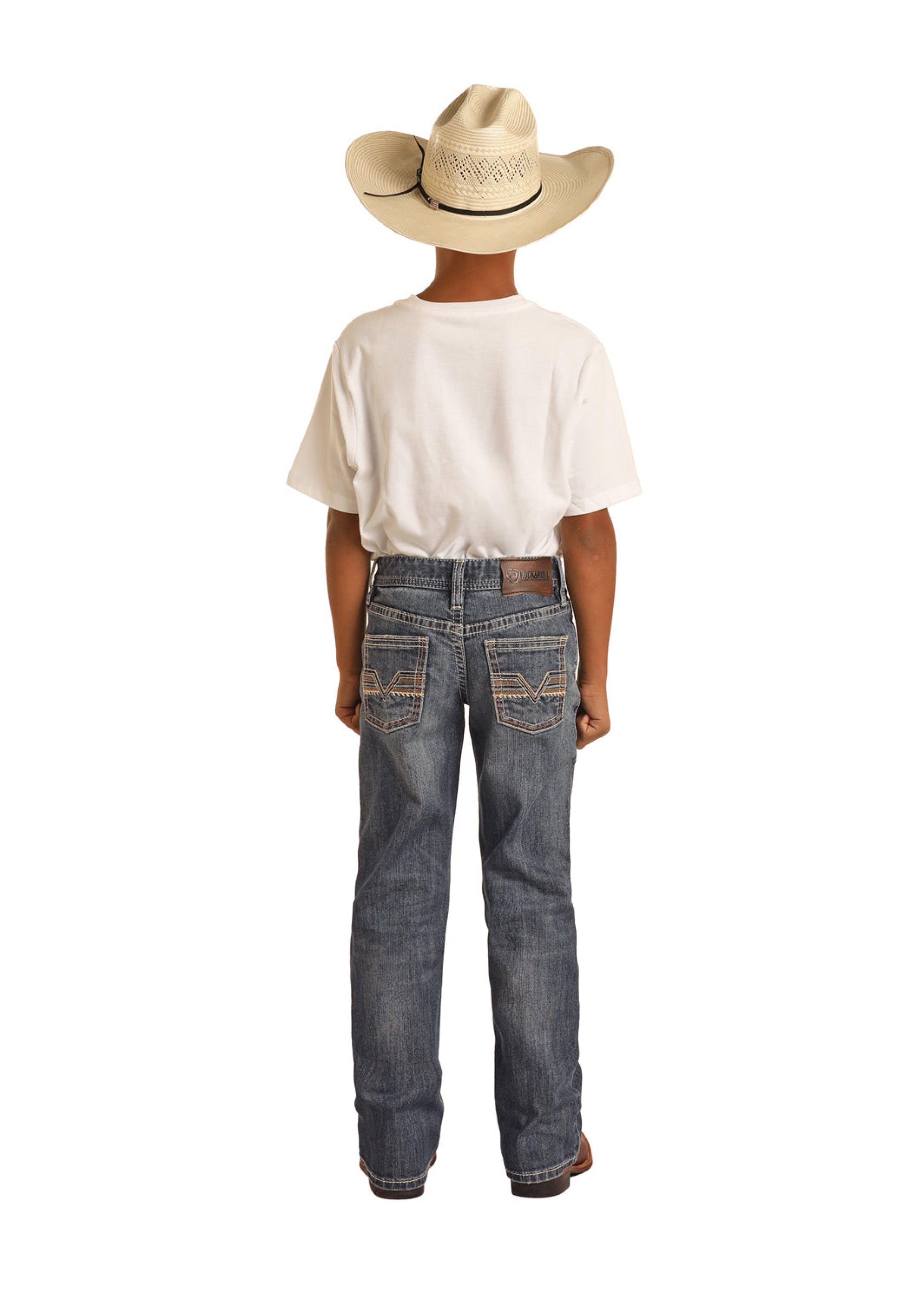 ROCK&ROLL JEANS BOYS BB GUN MEDIUM VINTAGE FLAT SEAM EMB REGULAR FIT/BOOTCUT BB0BD04373 NIÑOS