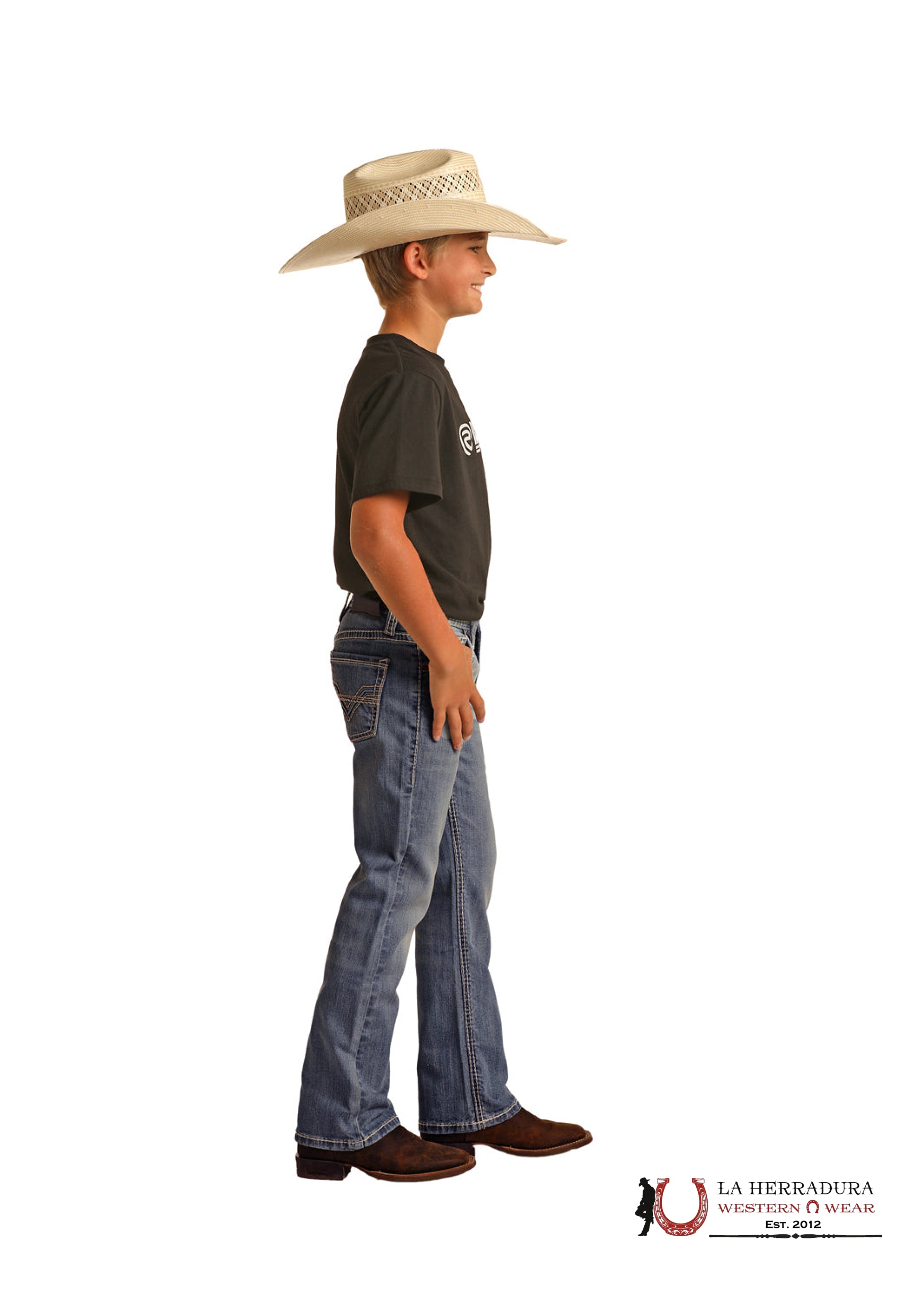 ROCK&ROLL JEANS KIDS BB GUN MEDIUM VINTAGE LADDER&RAISED DENIM REGULAR FIT/BOOTCUT RRBD0BR145 NIÑOS