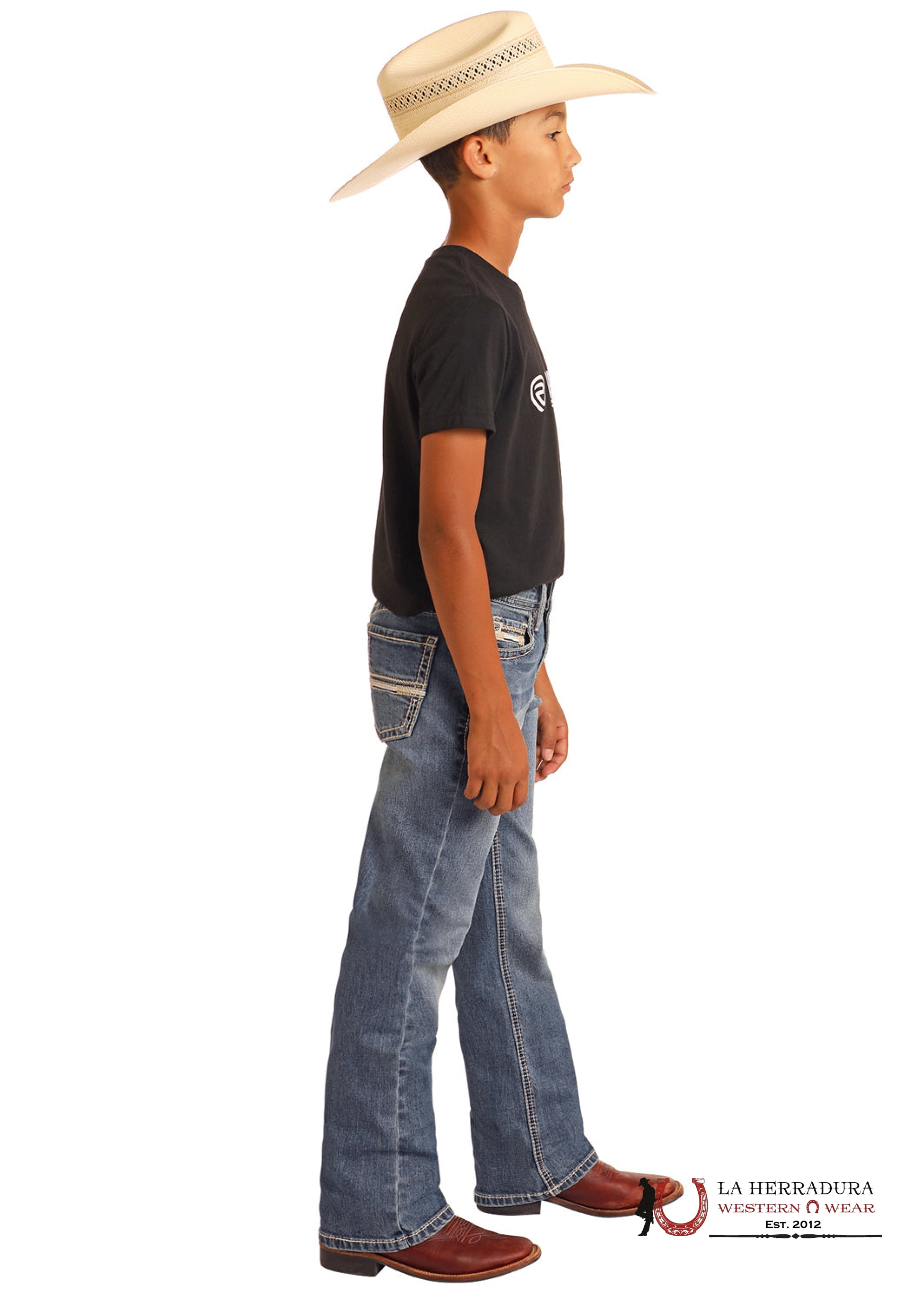 ROCK&ROLL JEANS KIDS MEDIUM VINTAGE STRAIGHT EMB BOOTCUT/REGULAR FIT BB0BD06136 NIÑOS