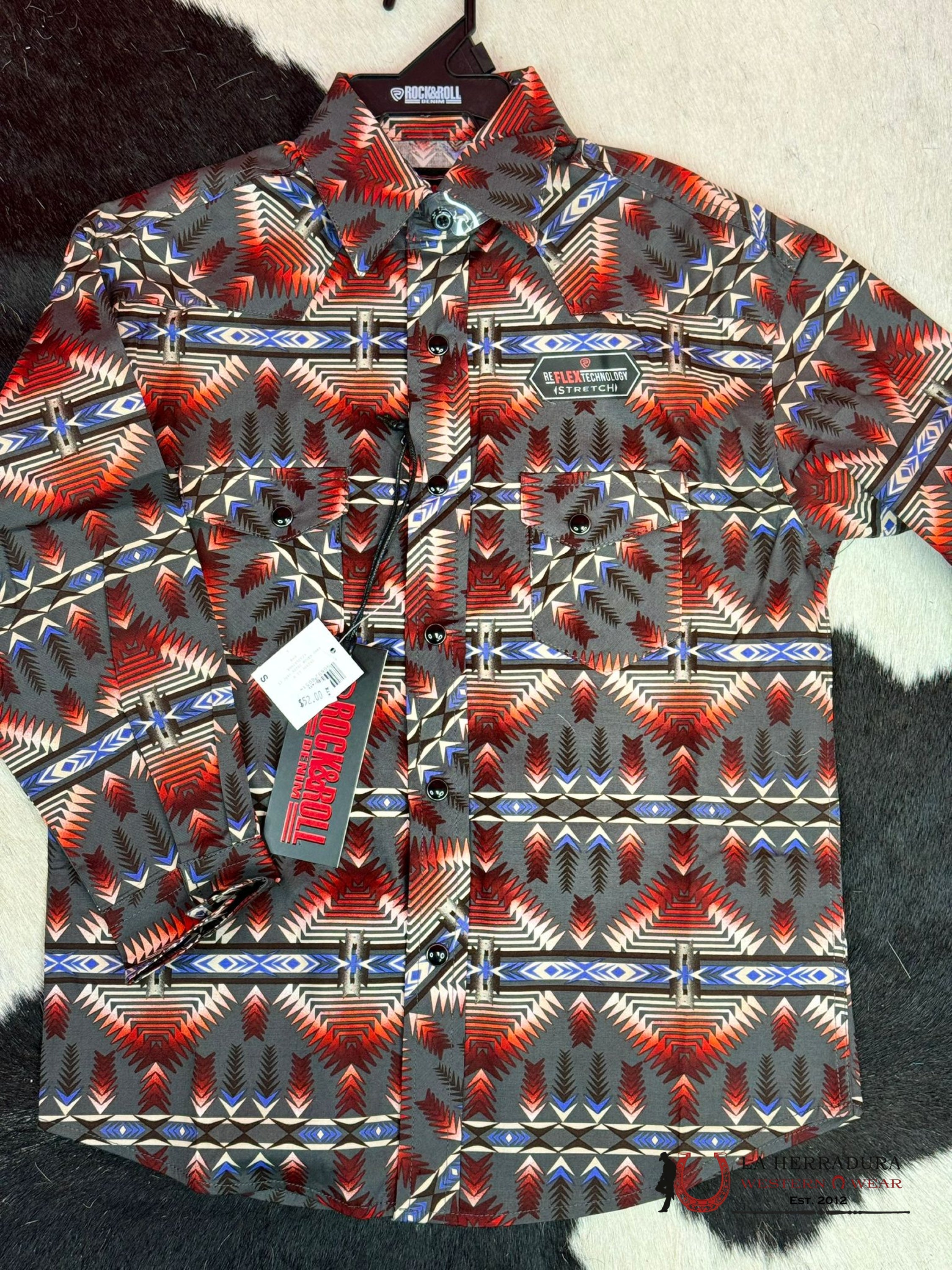 Rock&Roll Kids Aztec Woven Snap Niños