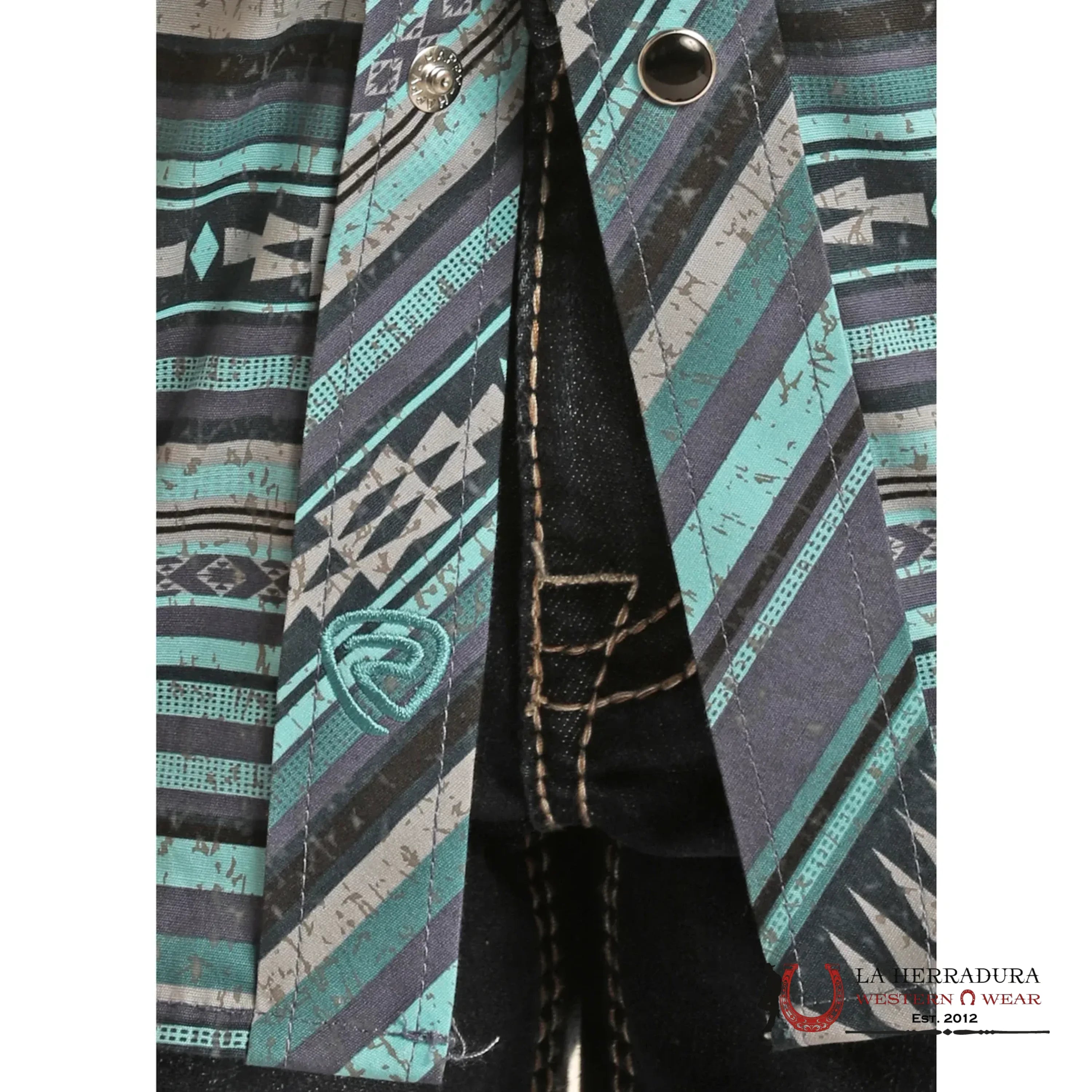 ROCK&ROLL KIDS -BOYS BLUE AZTEC STRIPE POPLIN RRBSOSRZ1G NIÑOS