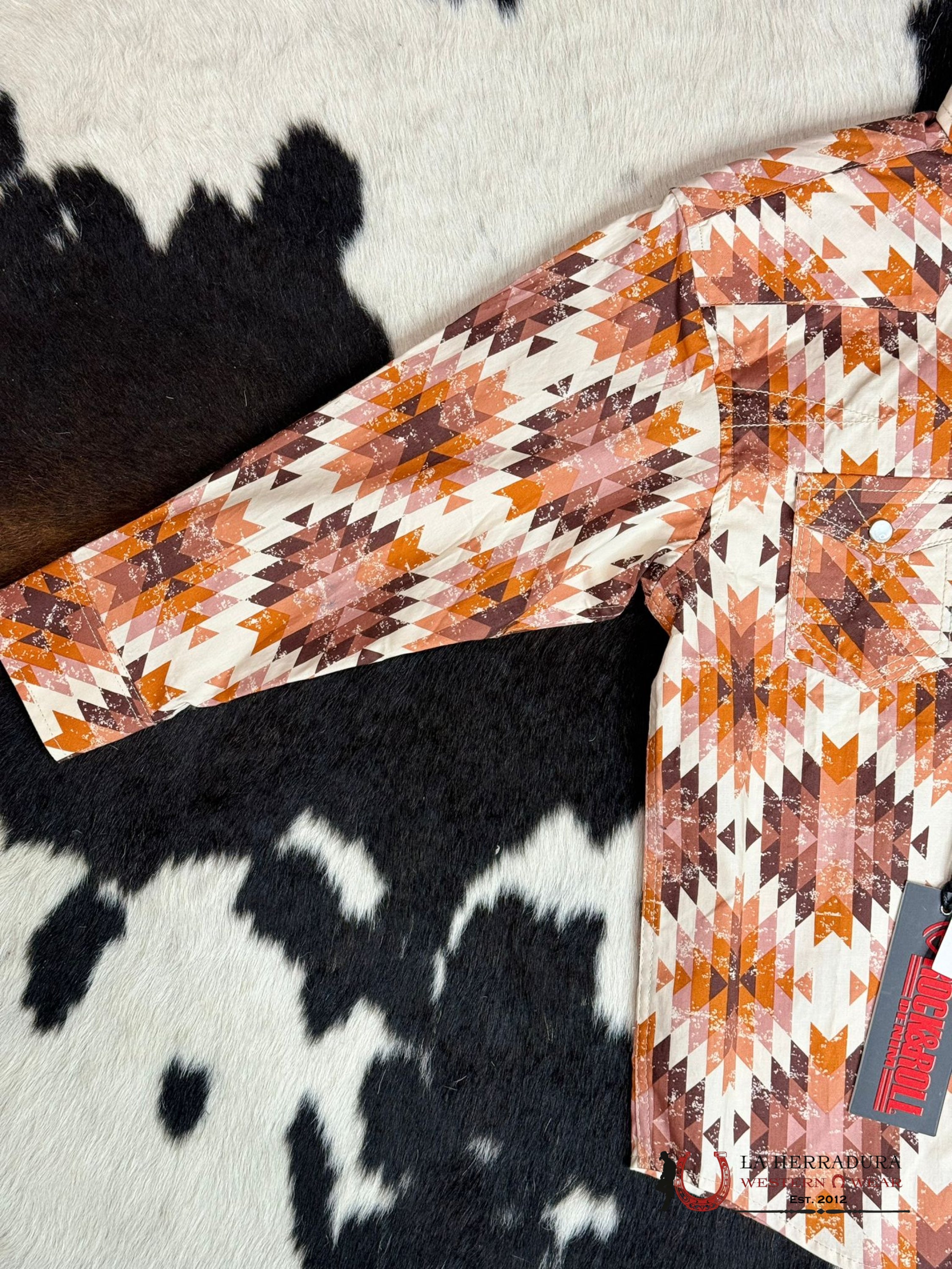 Shirts For Kisd Rock&Roll Rustic Naranja Niños