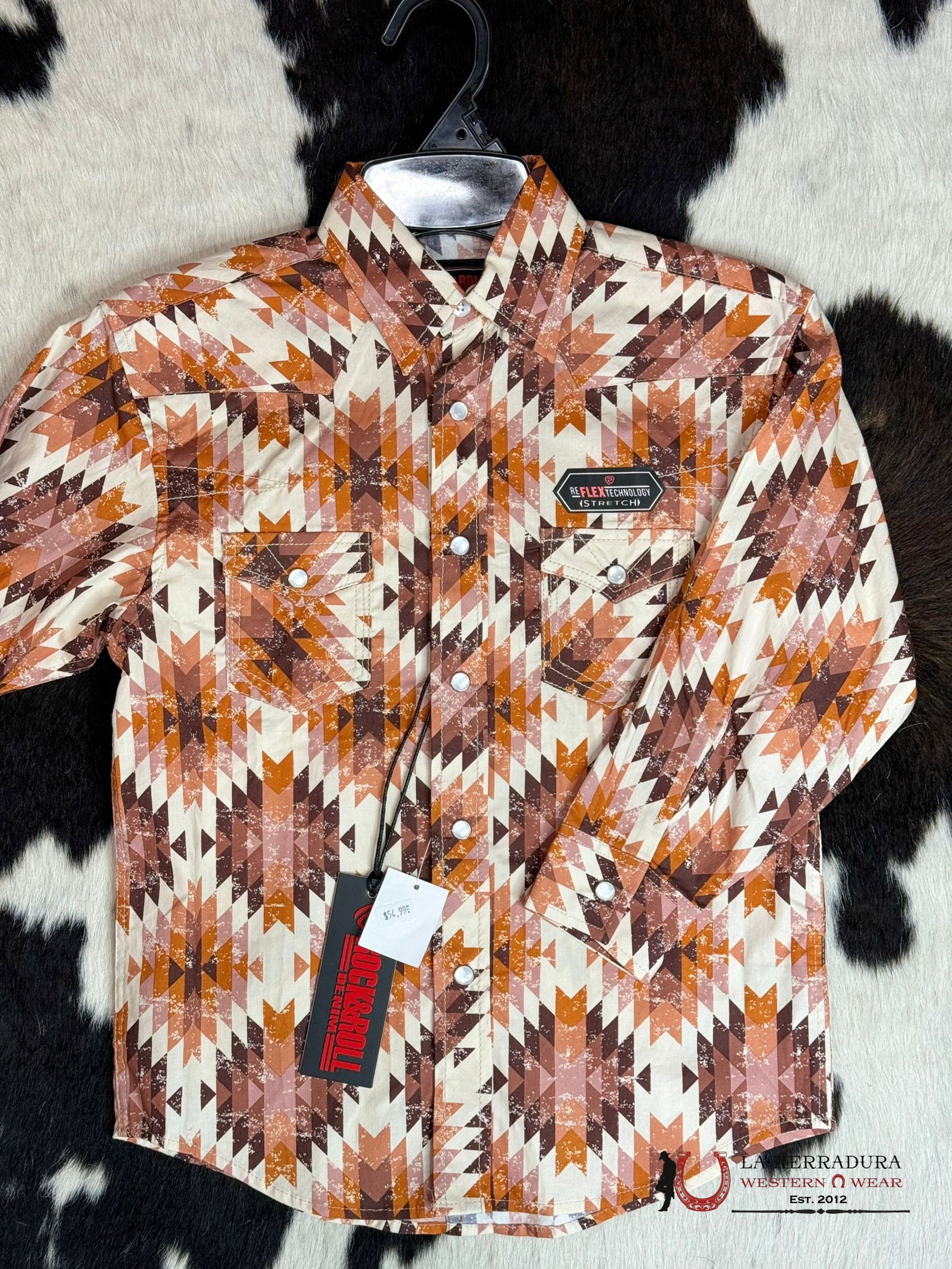 Shirts For Kisd Rock&Roll Rustic Naranja Niños