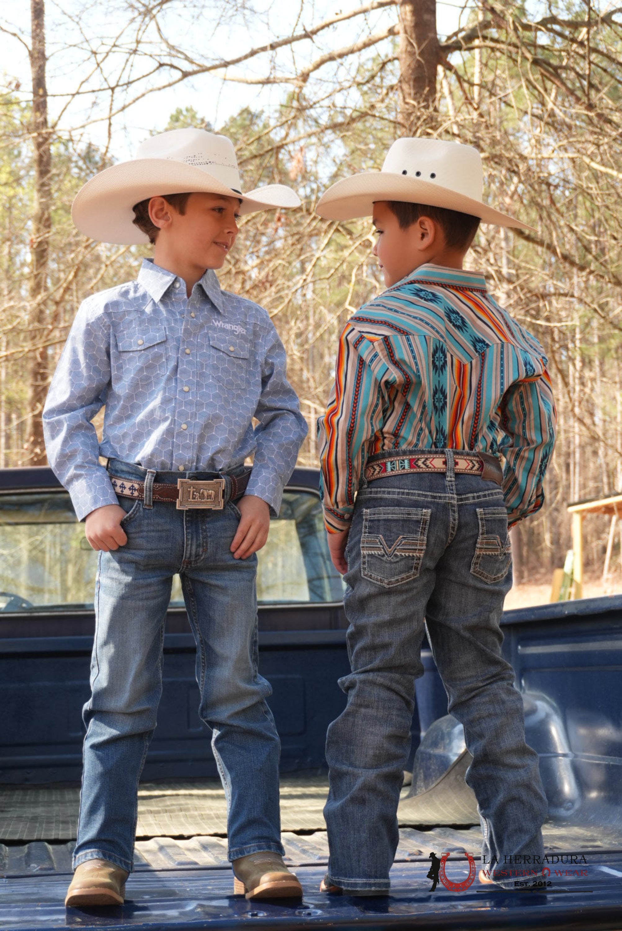 ROCK&ROLL KIDS -BOYS TAN LS AZTEC STRIPE SNAP RRBSOSR095 NIÑOS