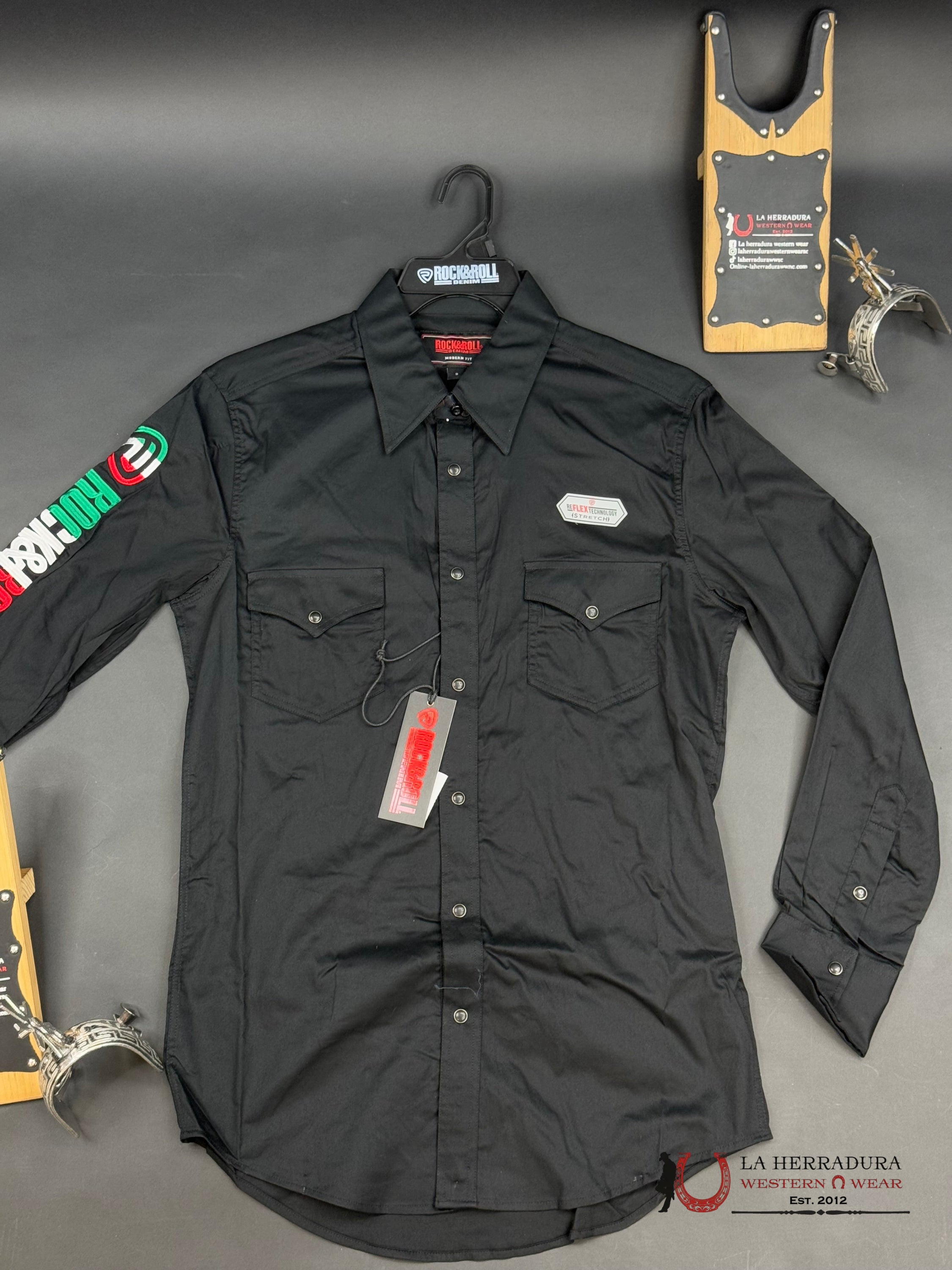 Rock&Roll Long Sleeve Black Ropa Hombres