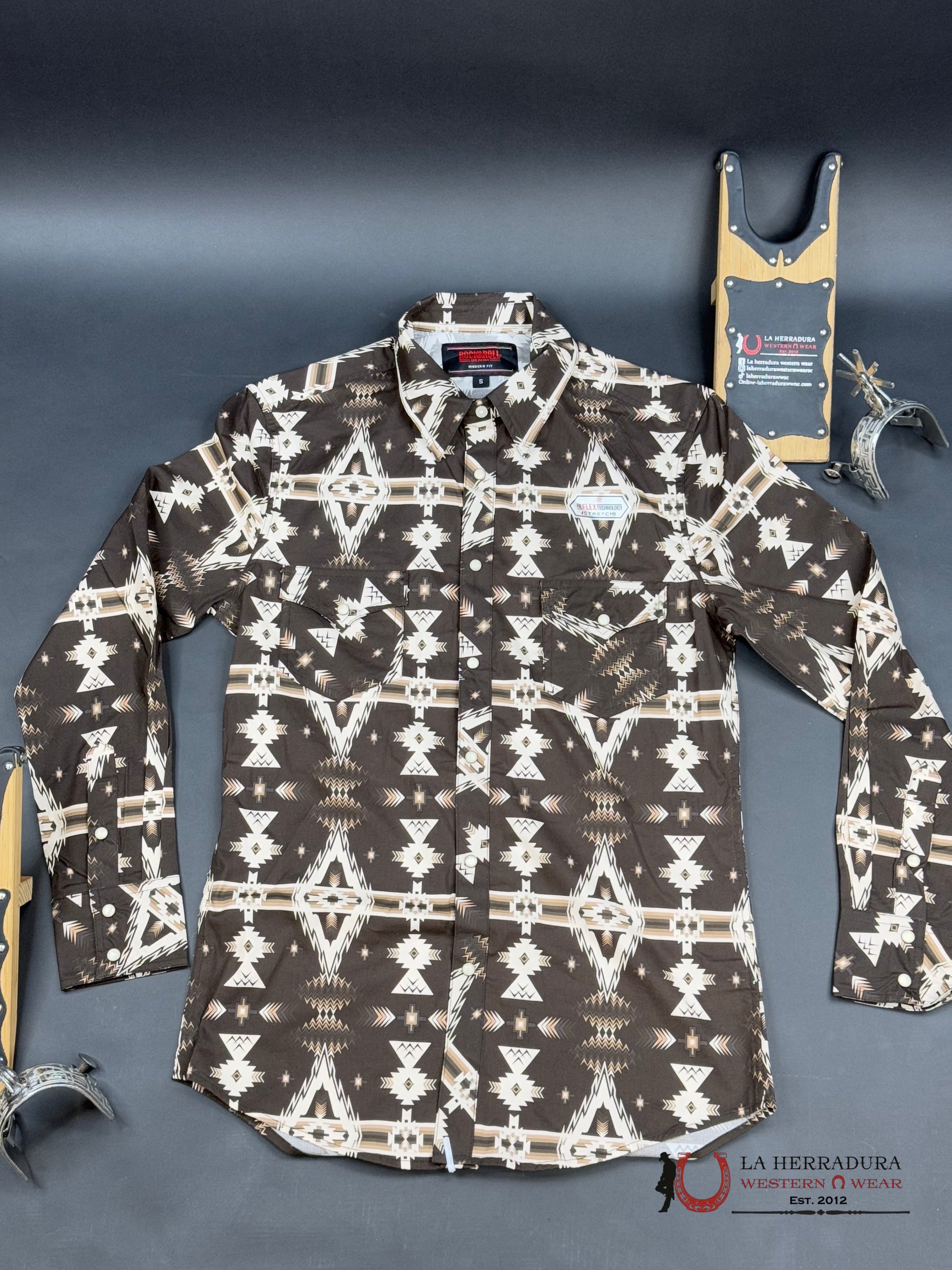 Rock&Roll Long Sleeve Dark Brown Ropa Hombres