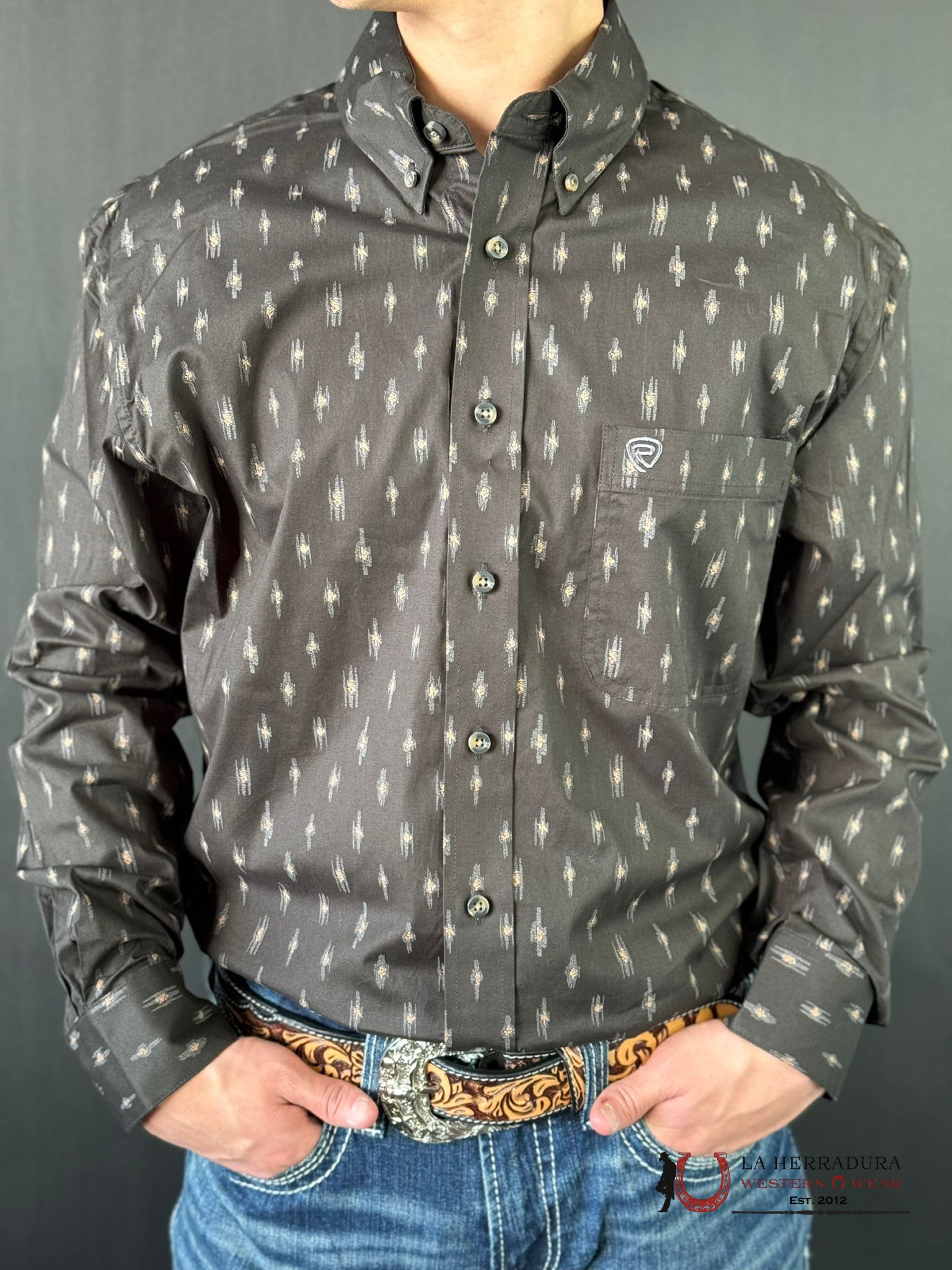 Rock&Roll Long Sleeve Shirt Dark Brown Ropa Hombres