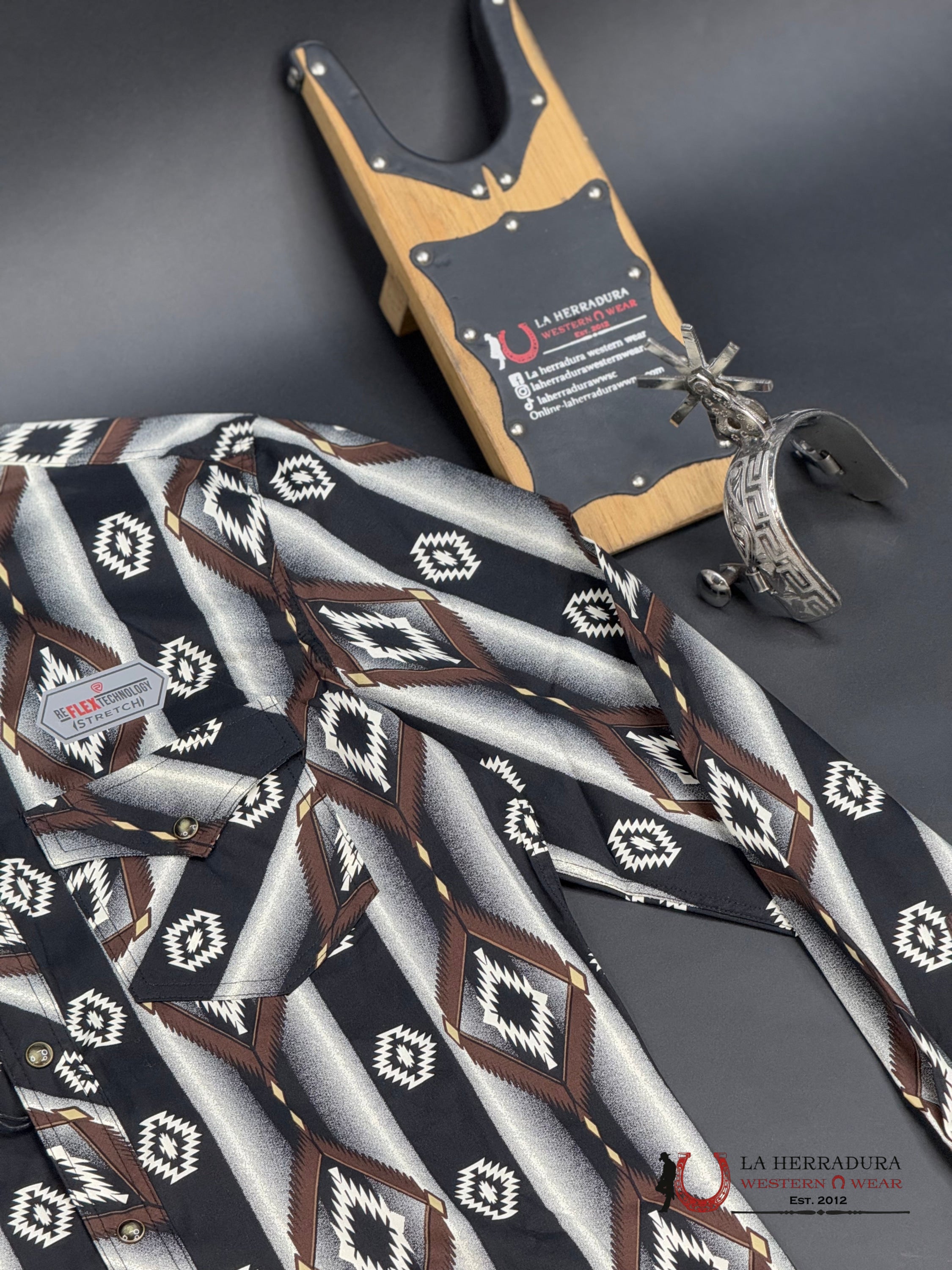 Rock&Roll Long Sleeve Aztec Brown/Black Ropa Hombres