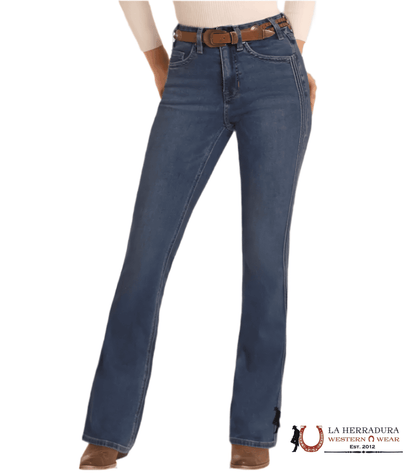 ROCK&ROLL Lavado medio HR Boot W costura lateral
