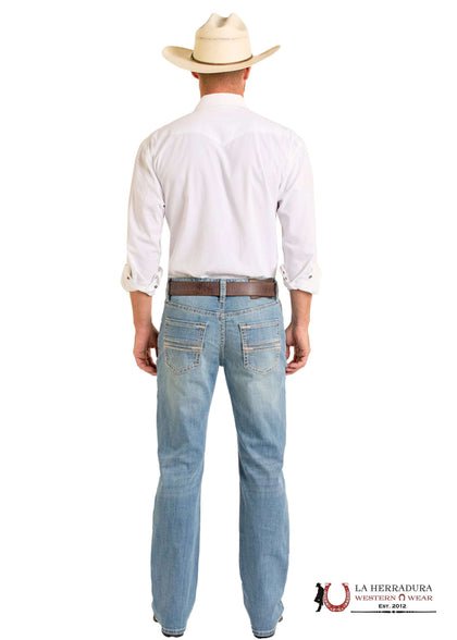 ROCK&ROLL MEN JEANS MEDIUM VINTAGE DOT EMB DB BOOT  BM0DD06687