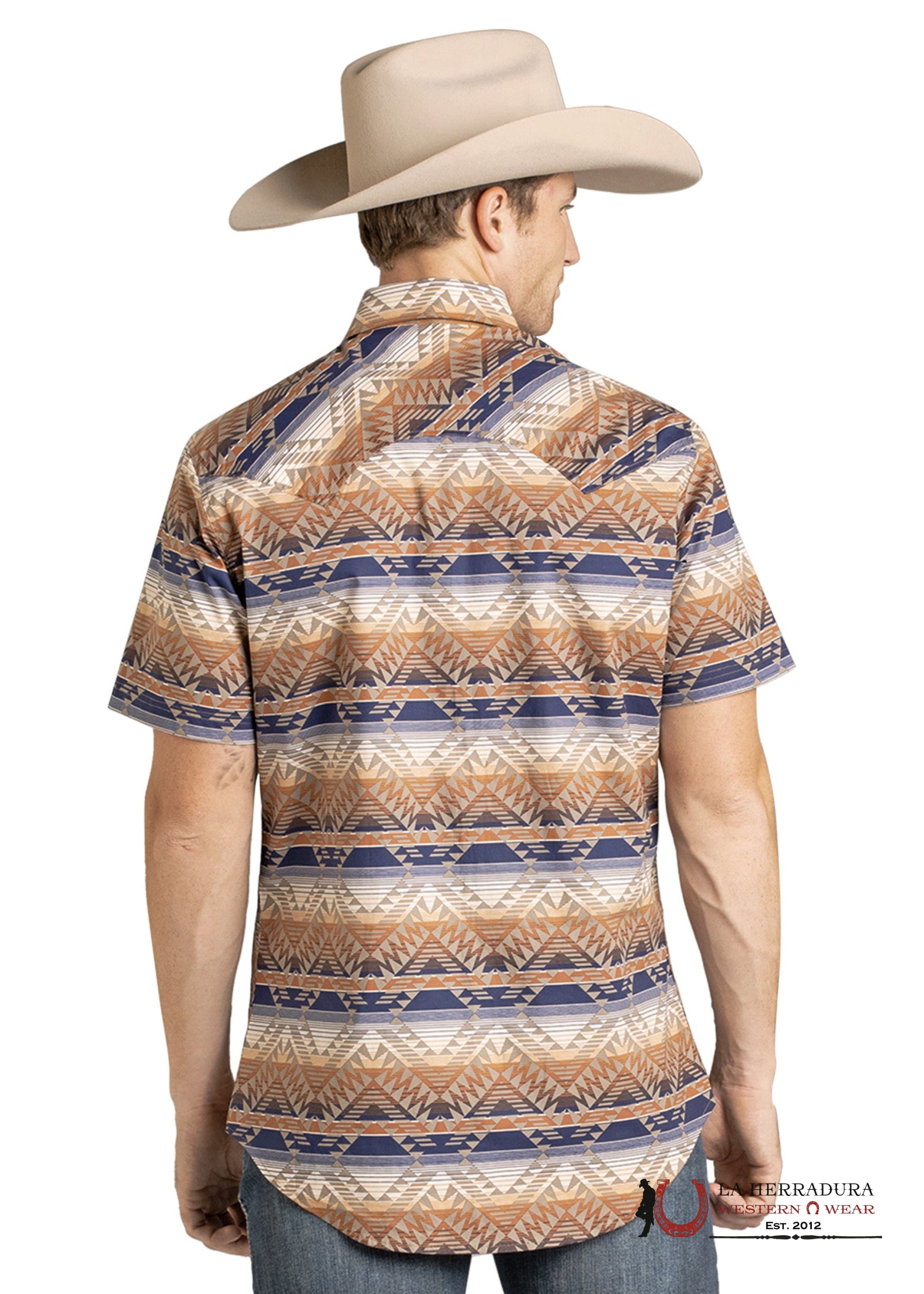 ROCK&ROLL MENS AZTEC PRINT SHORT SLEEVE SHIRTS BMN3S07140 ROPA HOMBRES