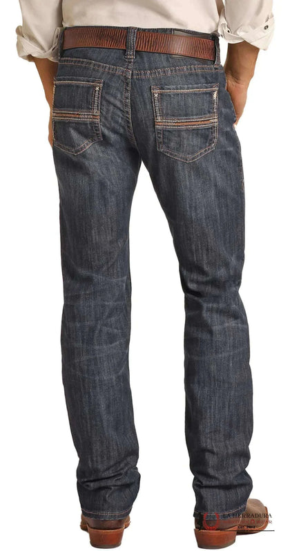 ROCK&ROLL JEANS REVOLVER RECTO DE HOMBRE CORTE SLIM ESTILO BOTA RRMD1RR0LJ