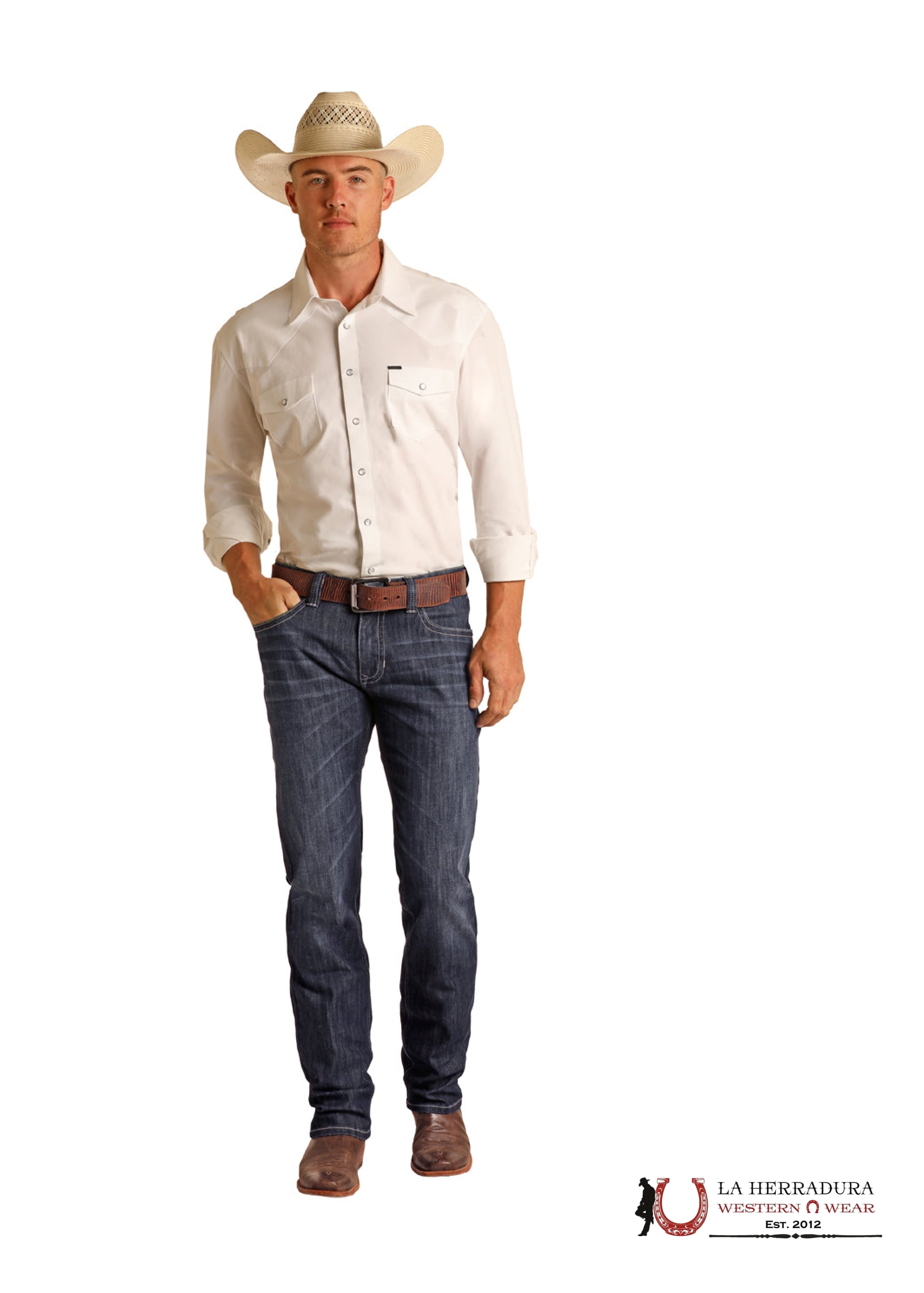 ROCK&ROLL MENS REVOLVER STRAIGHT SLIM BOOT CUT JEANS RRMD1RR13X ROPA HOMBRES