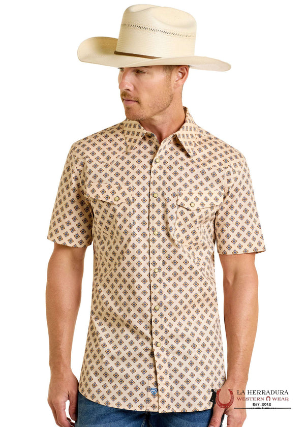 CAMISA MANGA CORTA HOMBRE ROCK&ROLL TAN GEO - BMN3S06478