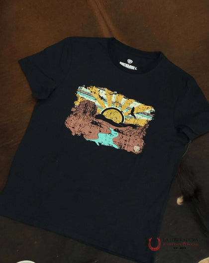 ROCK&ROLL MENS TSHIRT BLACK GRAPHIC TEE