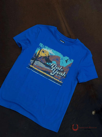 ROCK&ROLL MENS TSHIRT BLUE DALE-RRUT21R1BW
