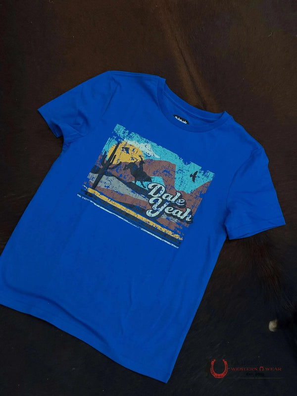 CAMISETA DE HOMBRE ROCK&ROLL AZUL DALE-RRUT21R1BW