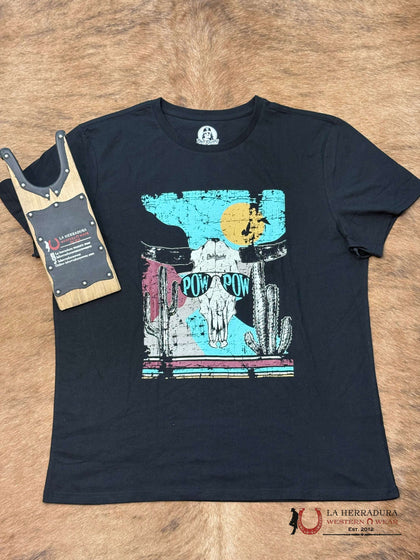 ROCK&ROLL MENS TSHIRT- DALE BLACK GRAPHIC TEE RRUT21R06E