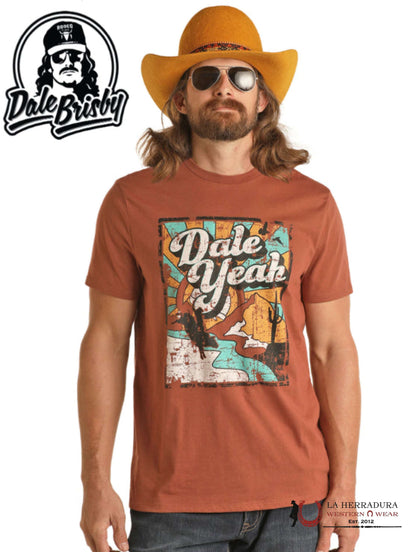 ROCK&ROLL MENS TSHIRT RUST BALE UNISEX GRAPHIC BU21T02433