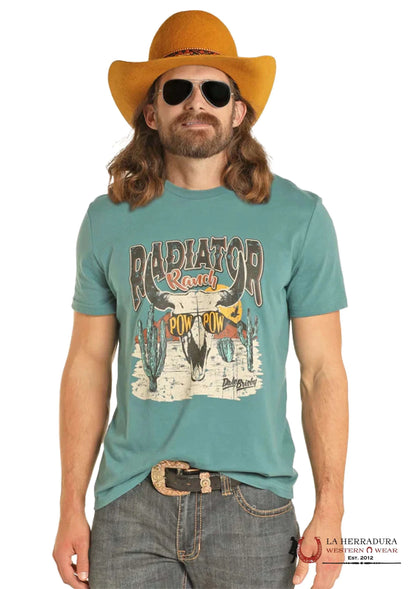 ROCK&ROLL MENS TSHIRT TEAL DALE GRAPHIC BU21T05041