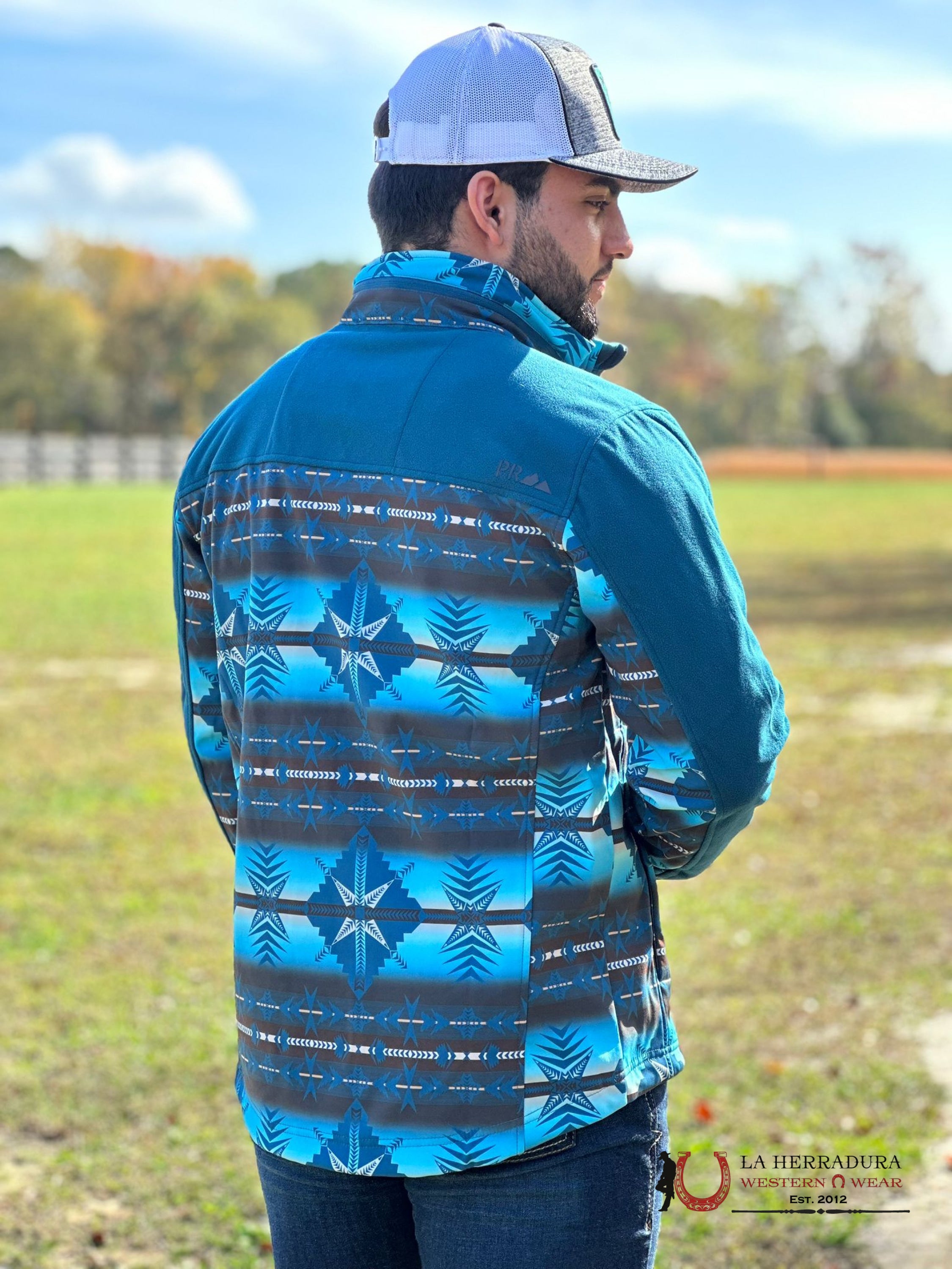 Rock & Roll Peacock Aztec Printed Softshell Jacket Ropa Hombres