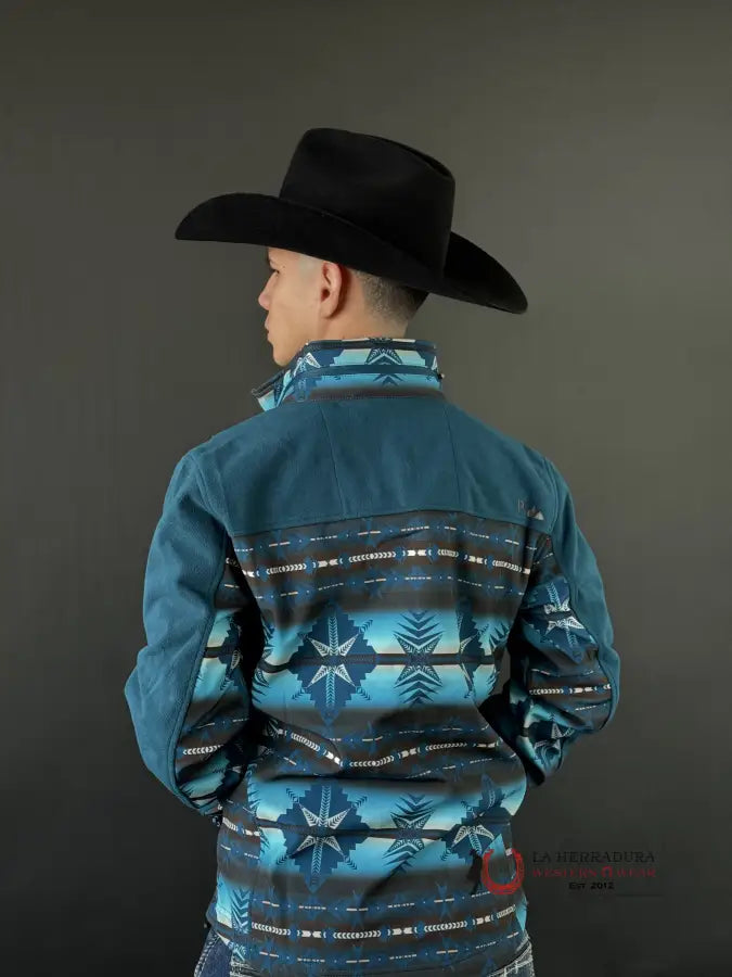 Rock & Roll Peacock Aztec Printed Softshell Jacket Ropa Hombres