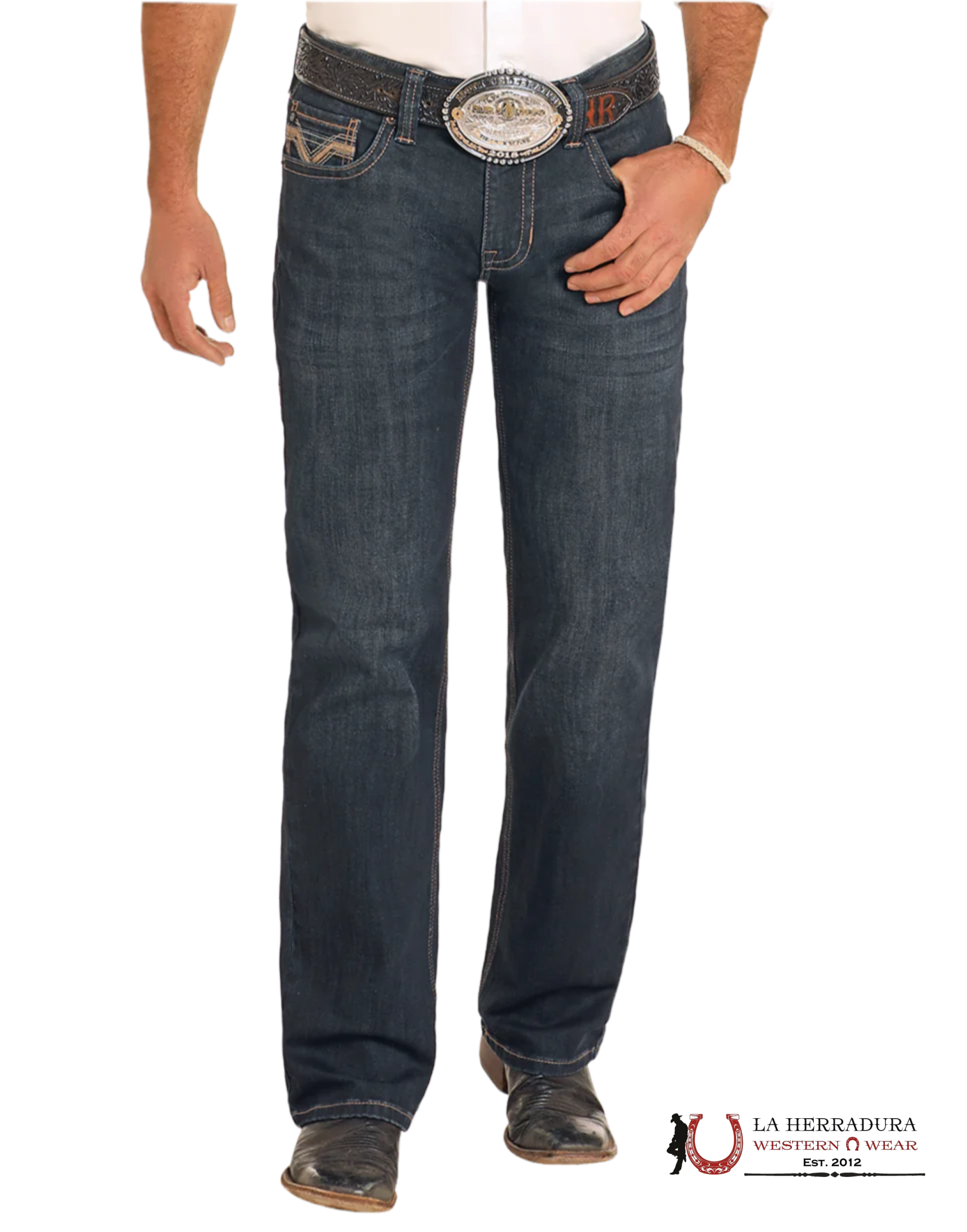 Rock&Roll Pistol Straight Boot Regualr Fit Ropa Hombres