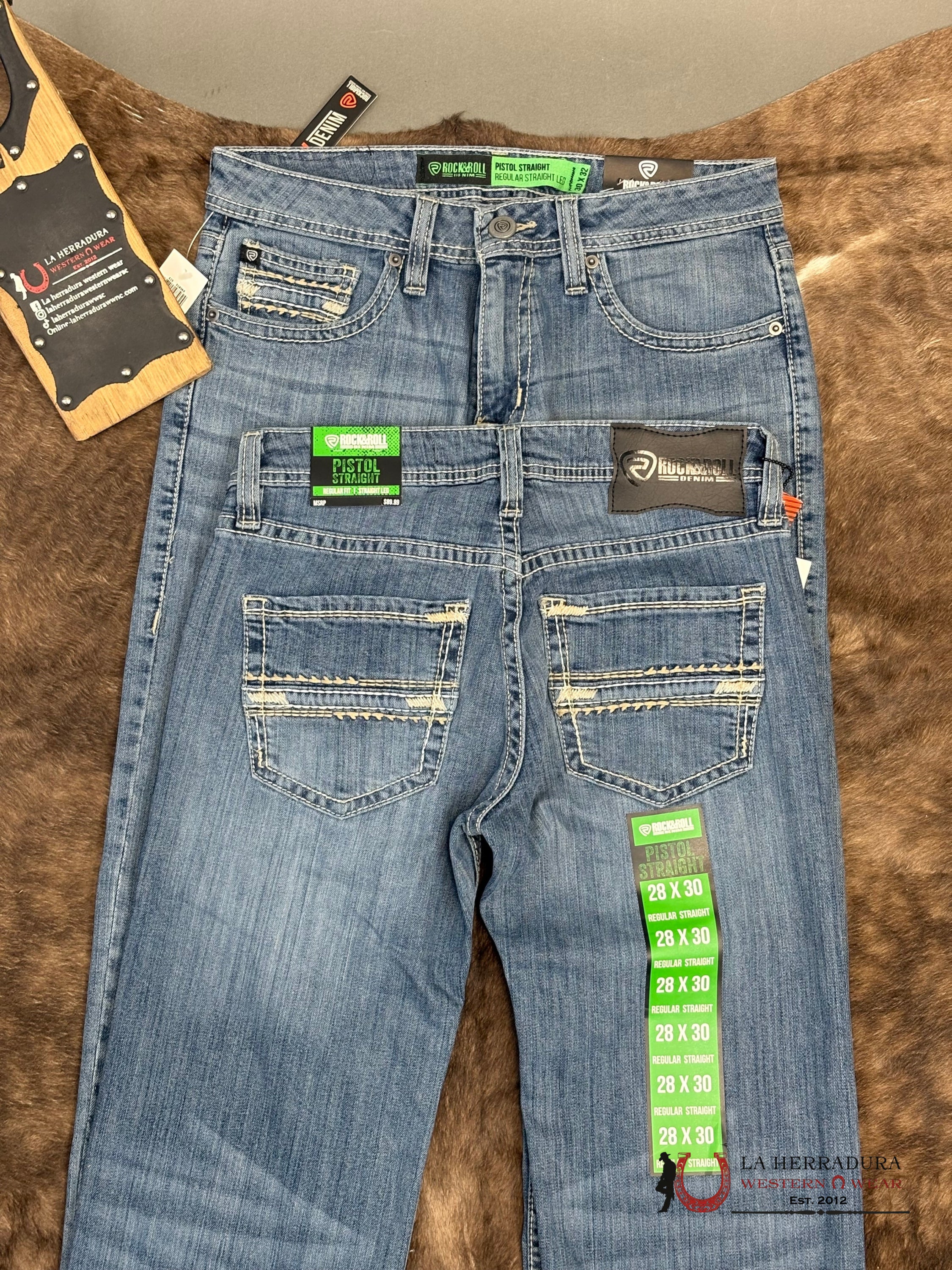 ROCK&ROLL Pistol Staright Regular Striaght Medium Vintage - 6127 ROPA HOMBRES