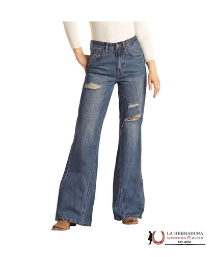 ROCK&ROLL PLAZZO FLARE MEDIUM WASH- RRWD8HR0GX