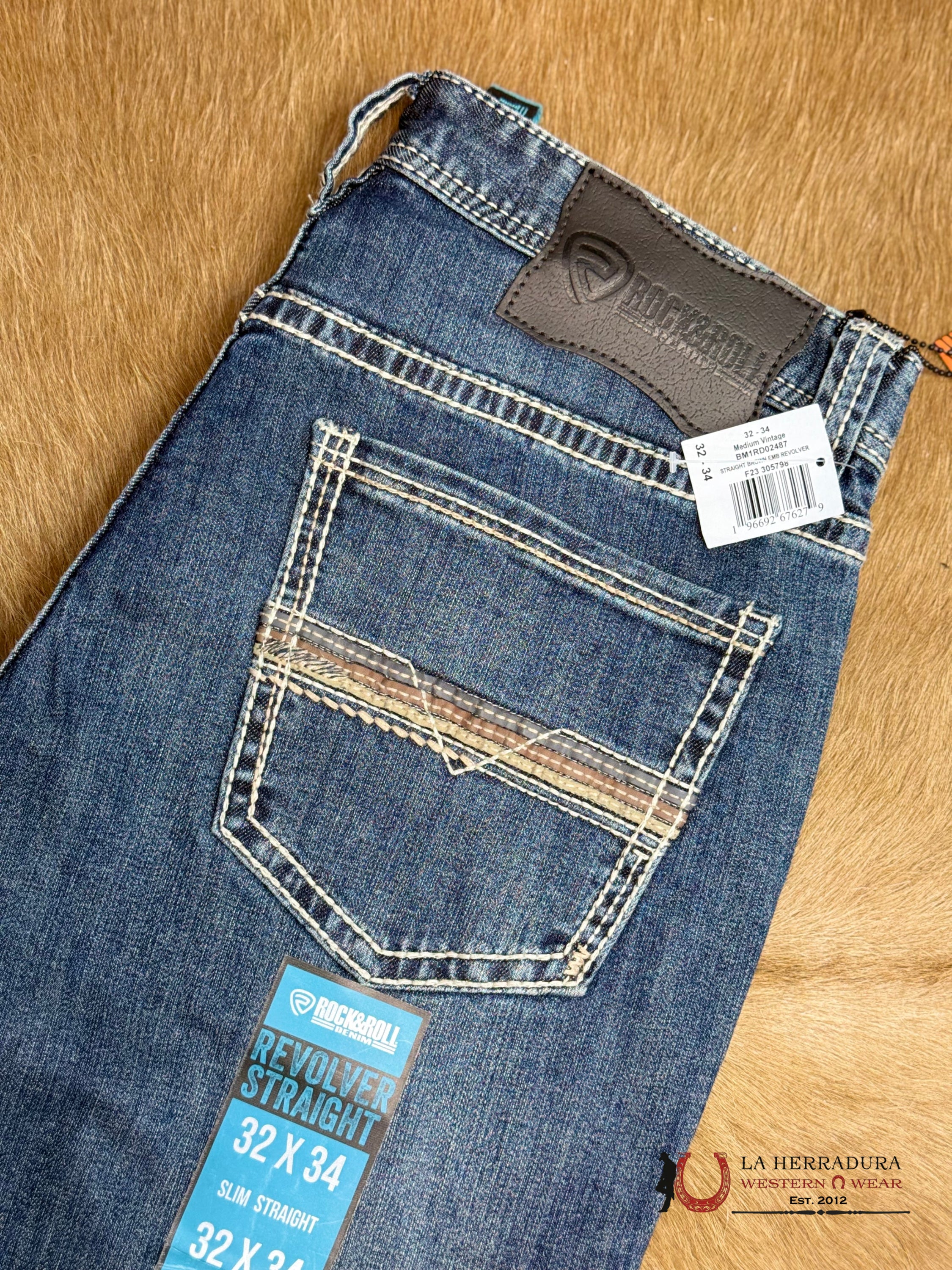 ROCK&ROLL REVOLVER STRAIGHT SLIM STRAIGHT - BM1RD02487 ROPA HOMBRES