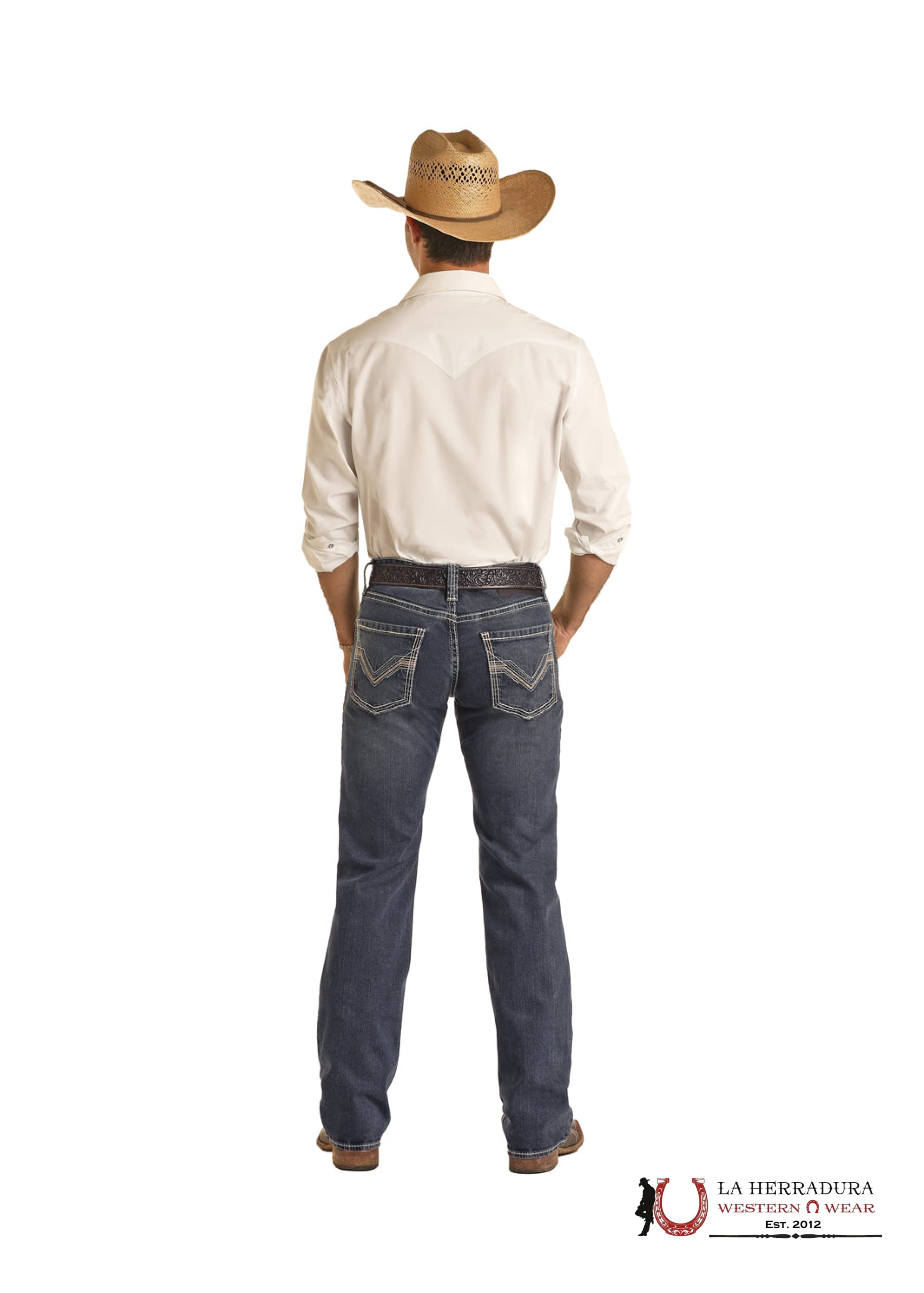 ROCK & ROLL REVOLVER STRAIGHT SLIM STRAIGHT DARK VINTAGE - BM1RD03666 ROPA HOMBRES