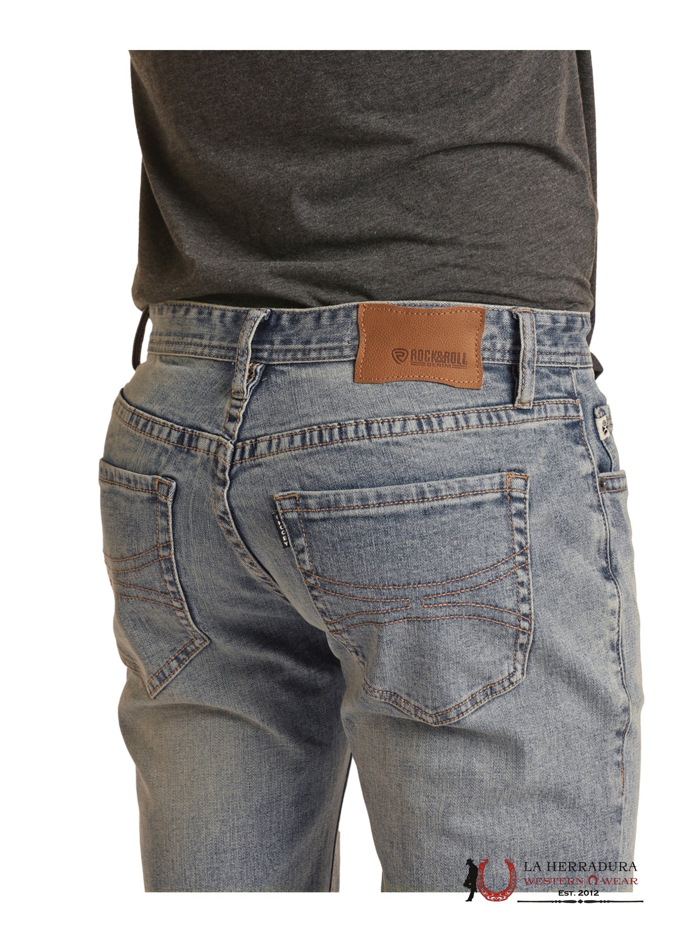ROCK & ROLL REVOLVER STRAIGHT SLIM FIT / STRAIGHT LEG LIGHT VINTAGE HYMD1RR10S ROPA HOMBRES