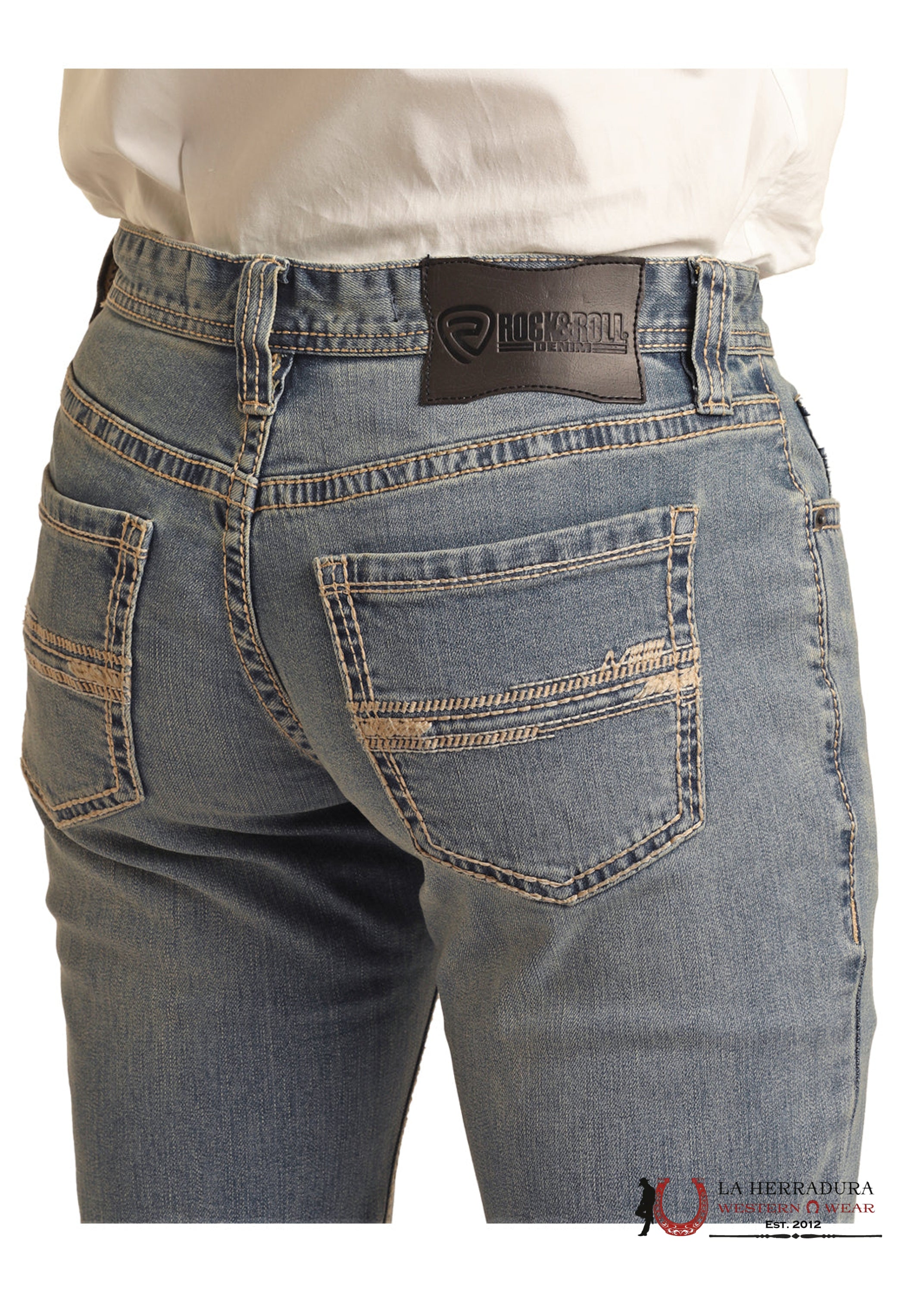 ROCK&ROLL REVOLVER STRAIGHT SLIM STRAIGHT LIGHT VINTAGE - BM1RD03664 ROPA HOMBRES