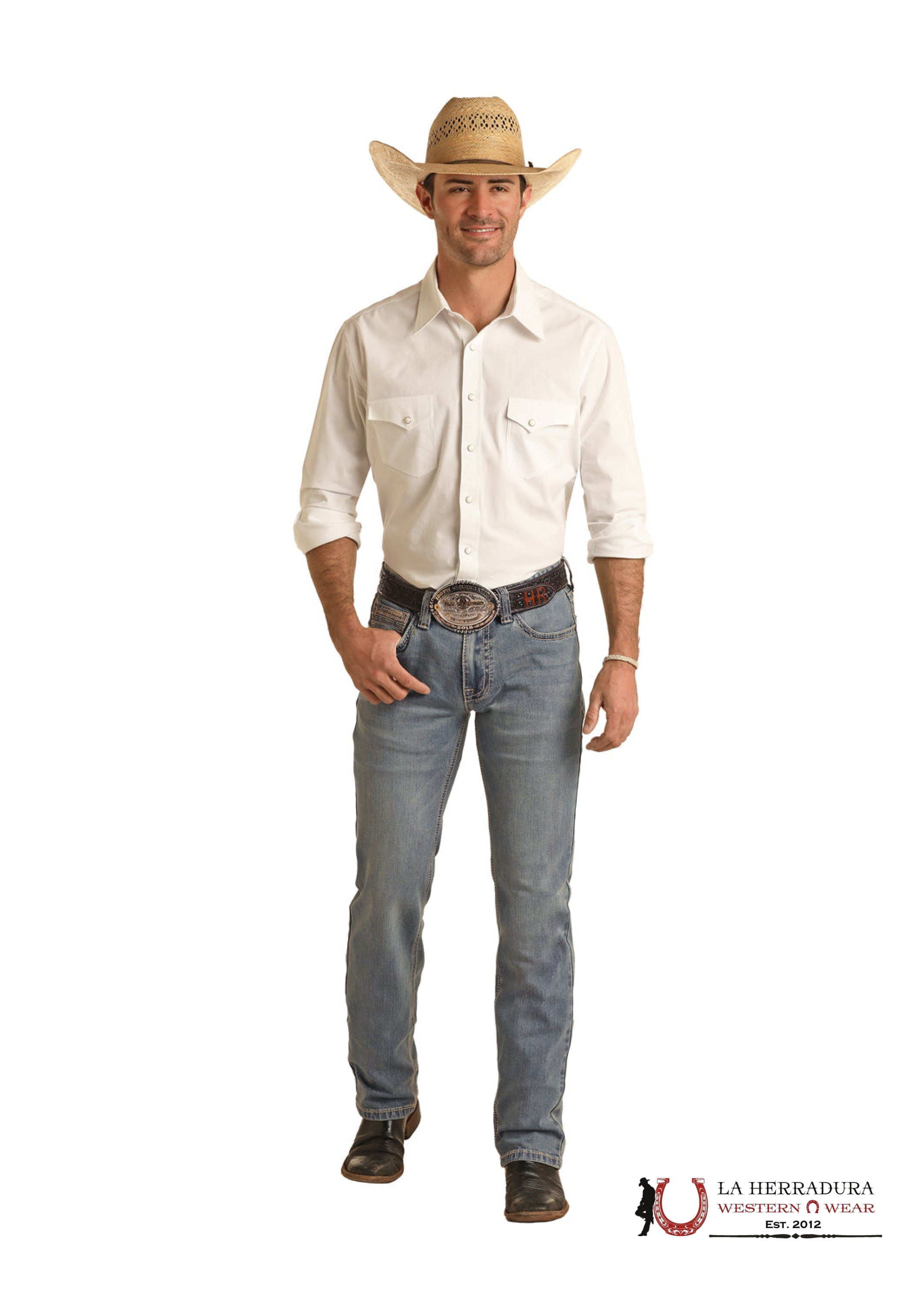 ROCK&ROLL REVOLVER STRAIGHT SLIM STRAIGHT LIGHT VINTAGE - BM1RD03664 ROPA HOMBRES