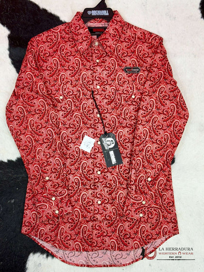 ROCK&ROLL SHIRT PAISLEY DALE SNAP BMN2S02525