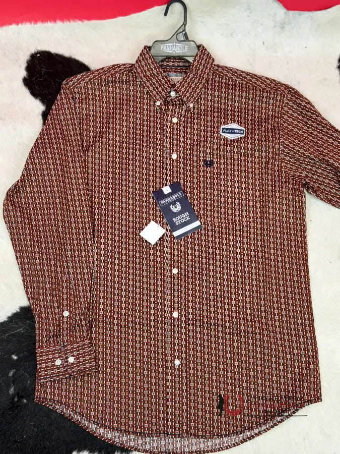 Rock&Roll Shirt Rust Button Snap Ropa Hombres