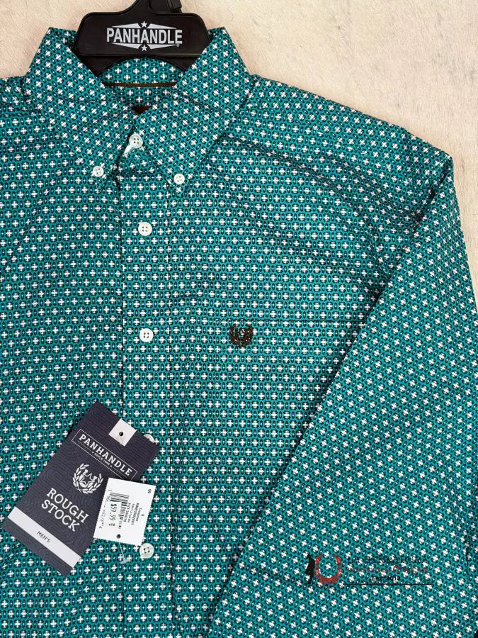 Rock&Roll Shirt Turquoise Button Snap Ropa Hombres