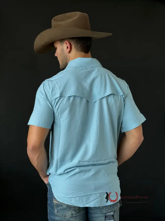 Rock&Roll Short Sleeve Blue Aqua Classic Ropa Hombres