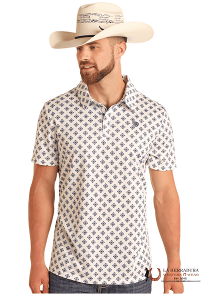 ROCK&ROLL ESTAMPADO AZTECA BLANCO MANGA CORTA 5997