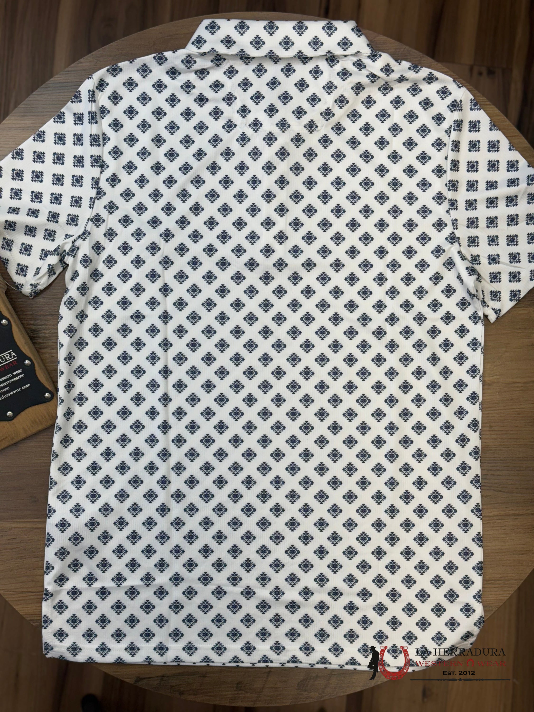 ROCK&ROLL WHITE AZTEC PRINT SHORT SLEEVE ROPA HOMBRES