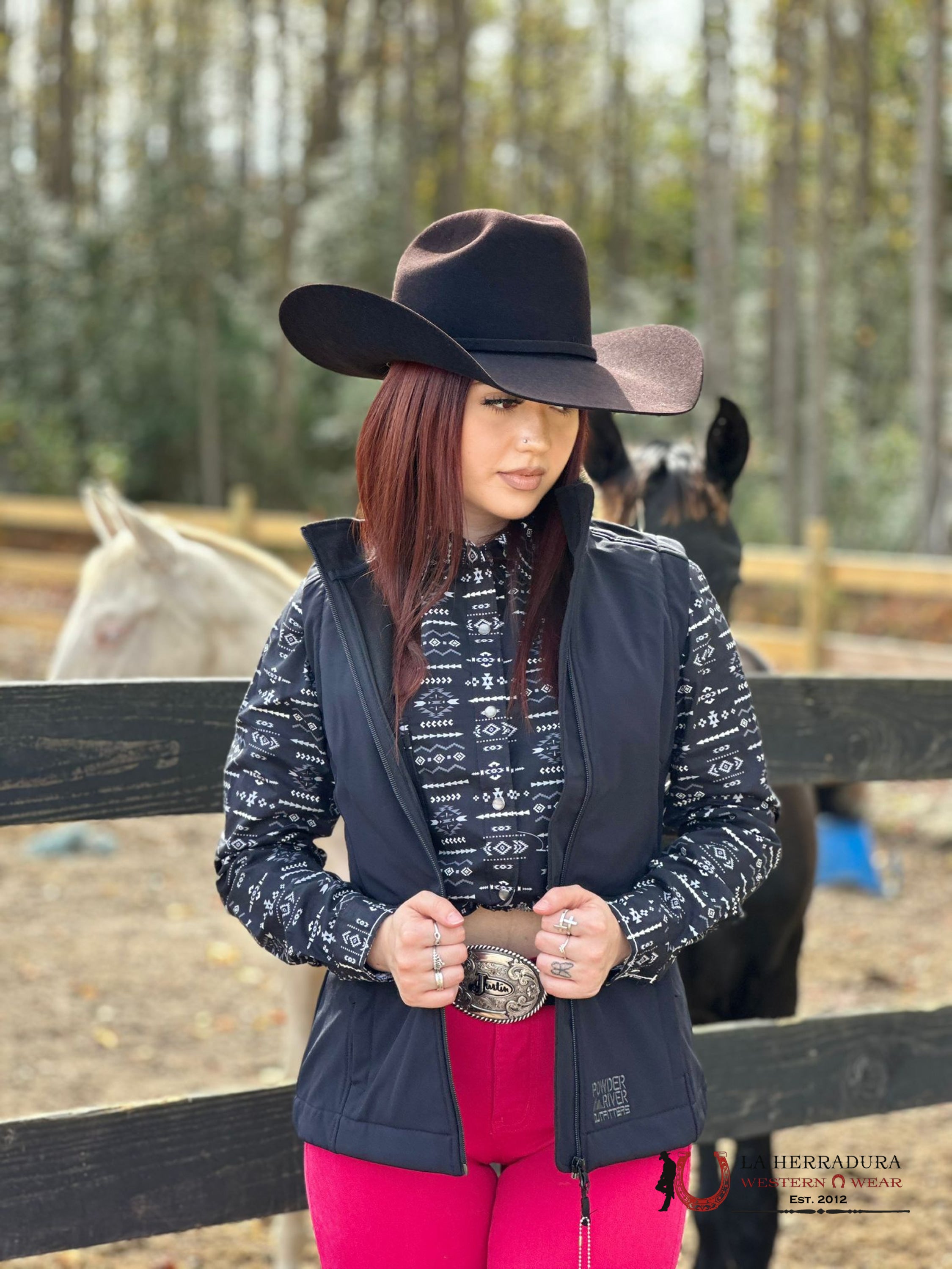 Rock&Roll Womens Panhandle Black Vest Ropa Mujeres