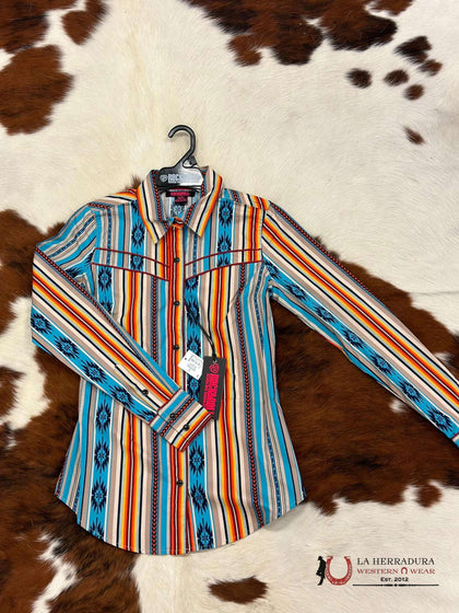 CAMISA MUJERES ROCK&amp;ROLL BROWN ROJO