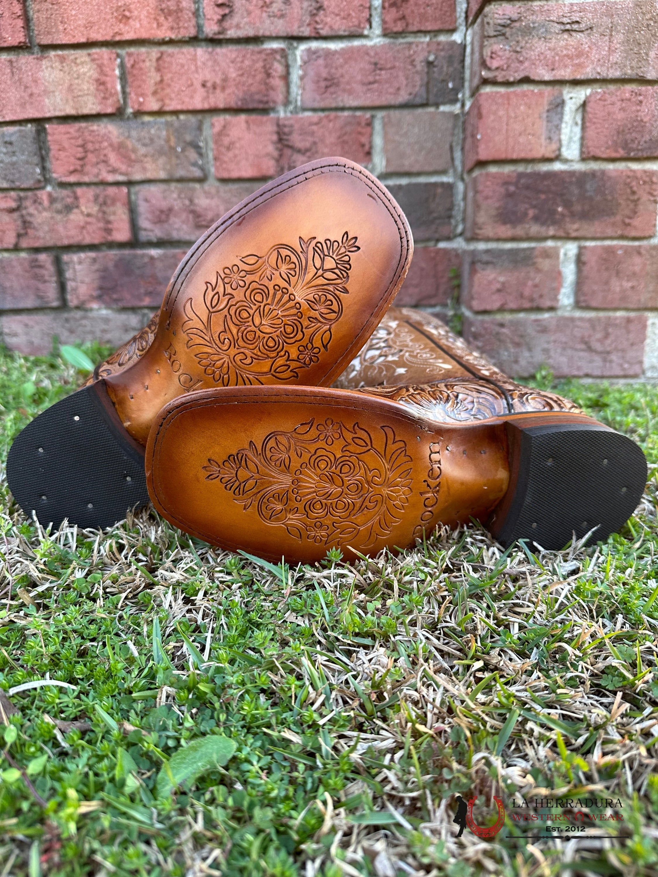 ROCKEM ALMA FLOR DE LUZ MIEL HONEY GLITTER INLAY SQ. TOE